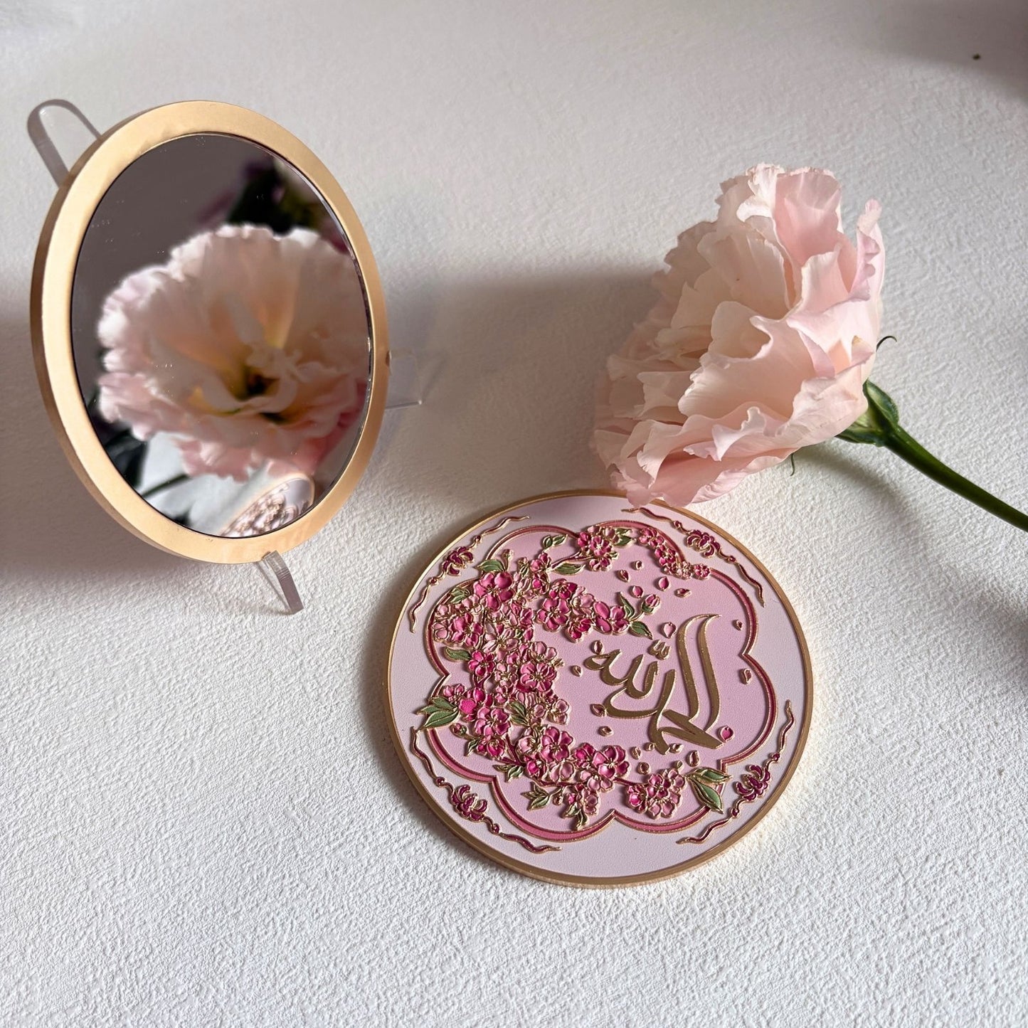 Alhamdulillah Pocket Mirror – Elegant Islamic Compact Mirror by MyDina