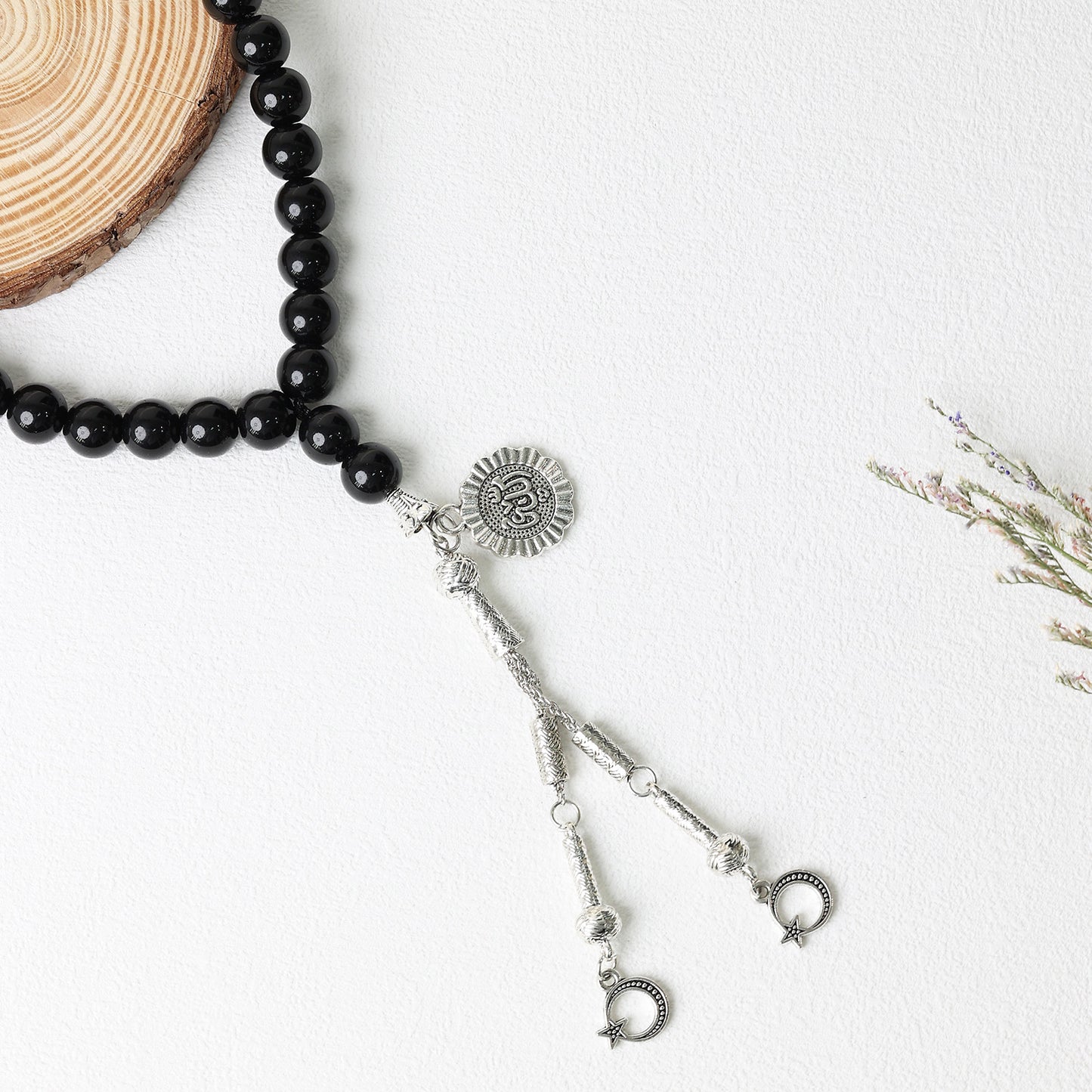 Classic Black Metal Tassels – Tasbih Islamic Prayer Beads