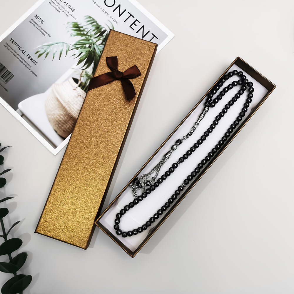 6mm Black 99 Beads–Tasbih Islamic Prayer Beads