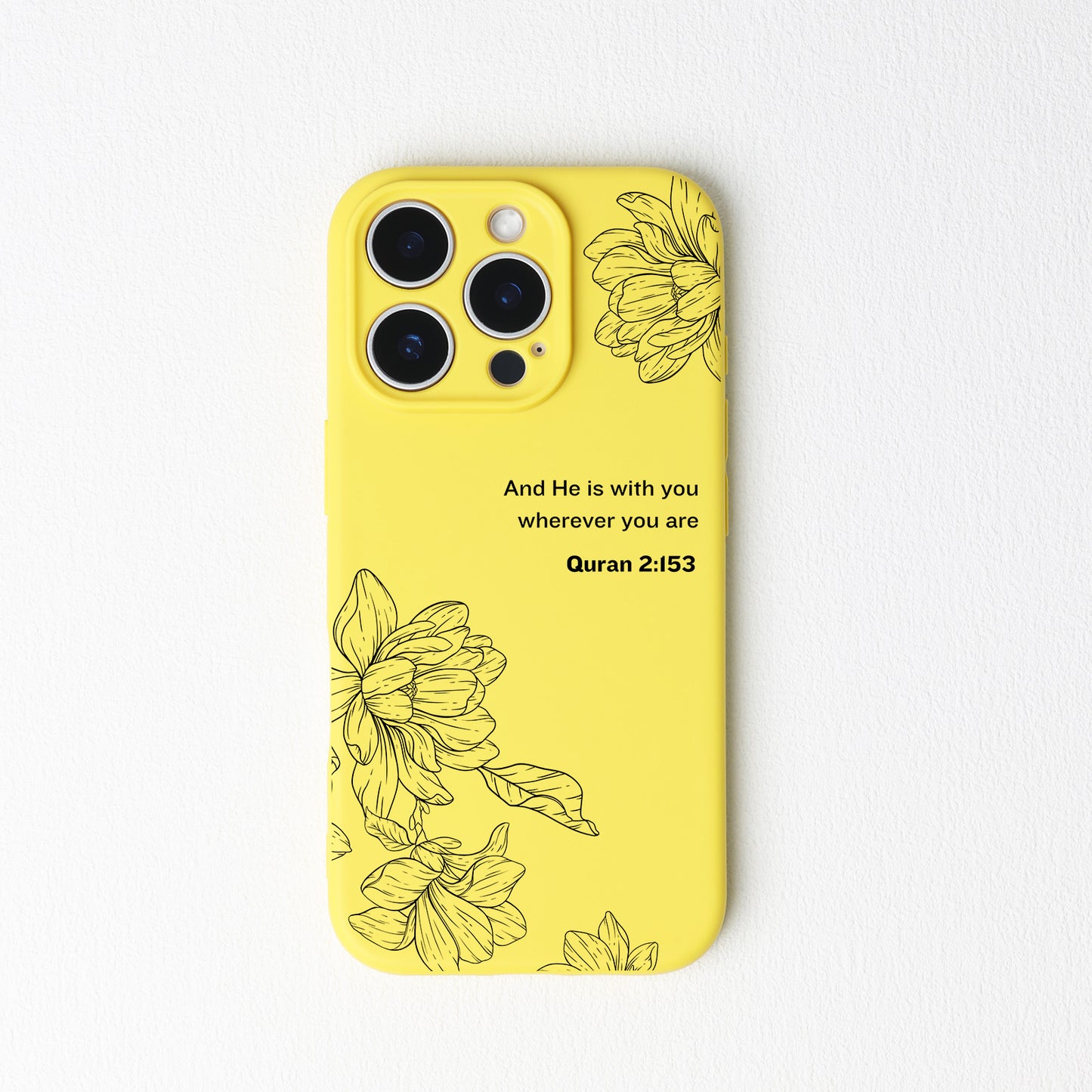Magnolia with Quran Quote Phone Case
