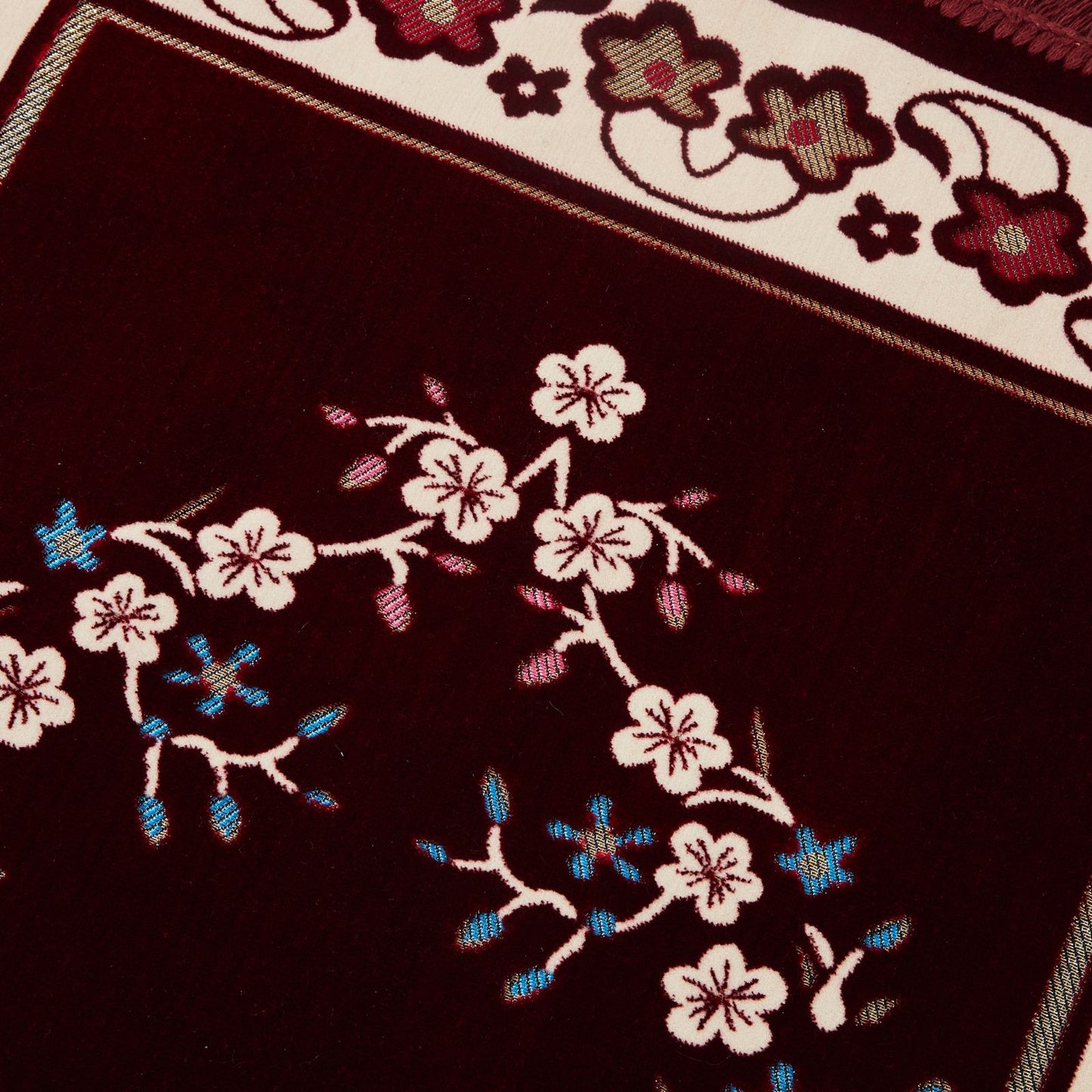Plum Blossom Muslim Prayer Rug
