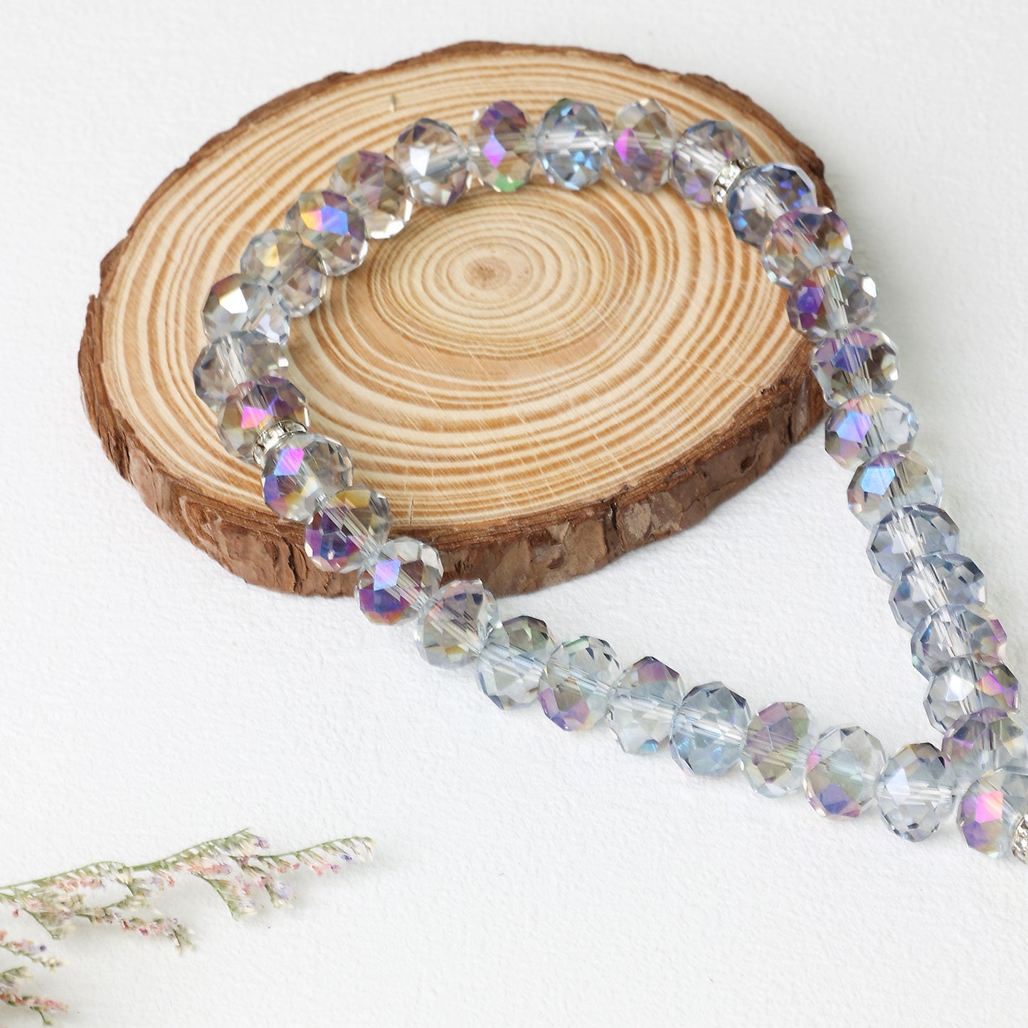 Transparent Crystal Glass–Tasbih Muslim Prayer Beads