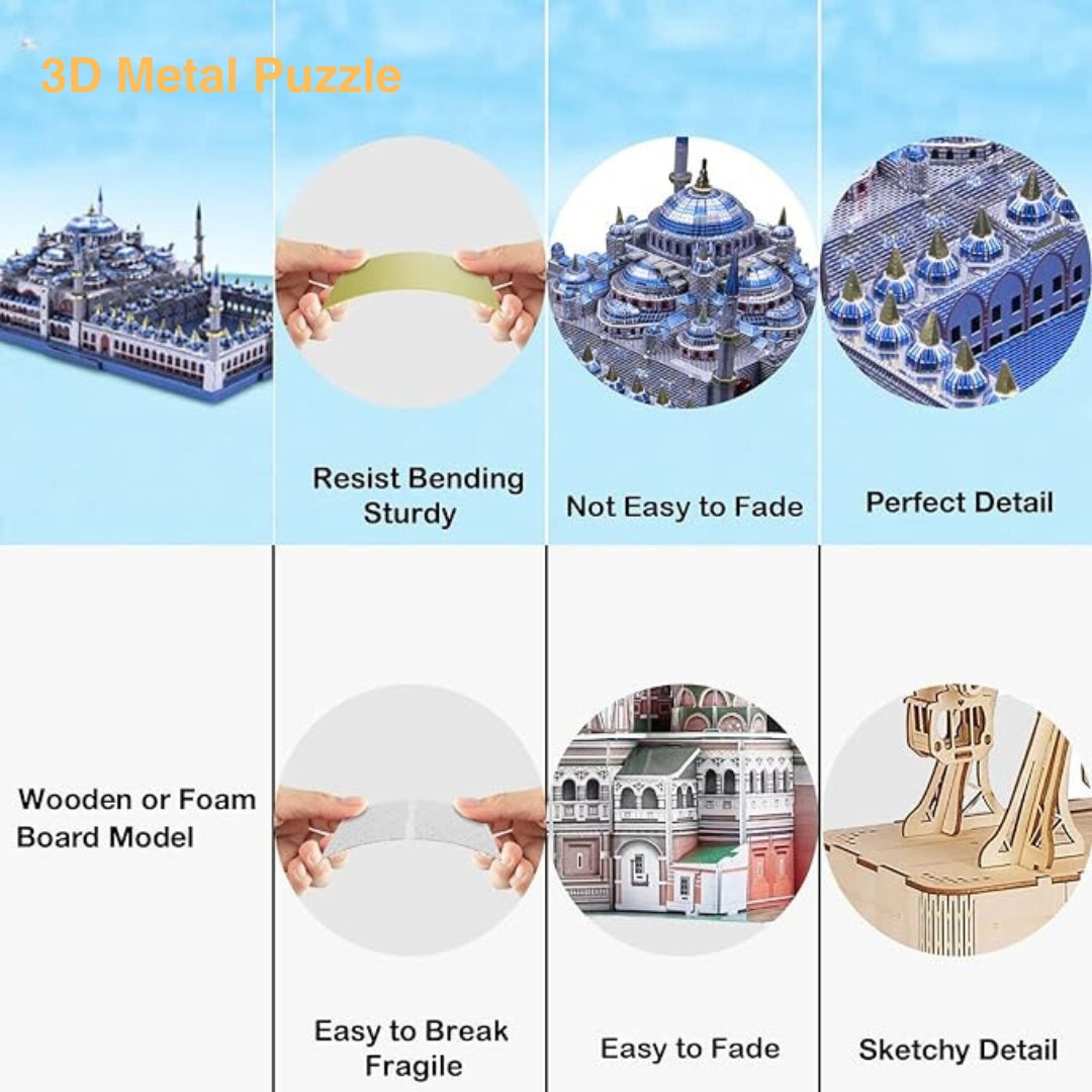 3D Metal Puzzle Of Blue Mosque