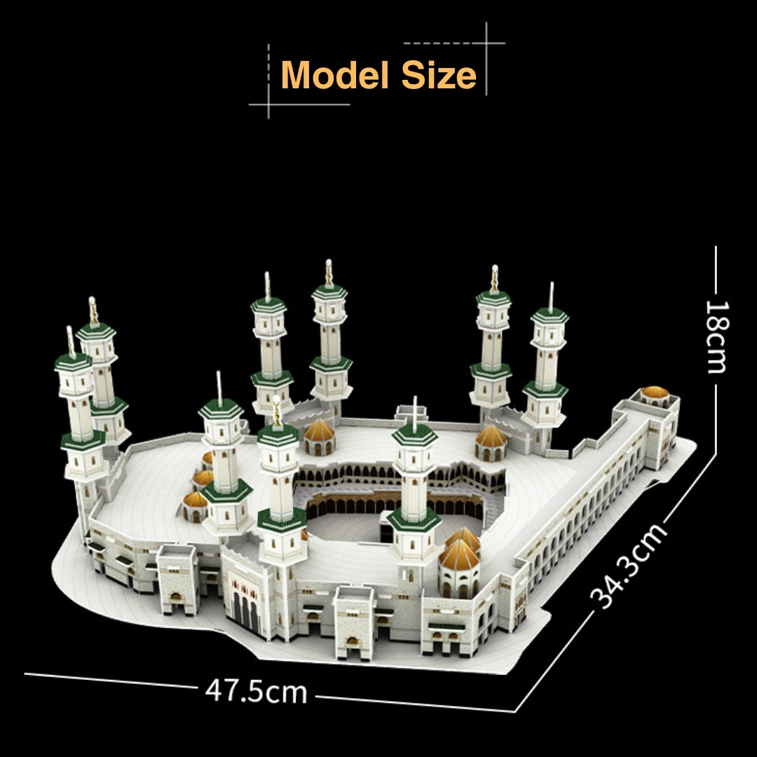 3D Paper Puzzle Of Mecca Grand Mosque