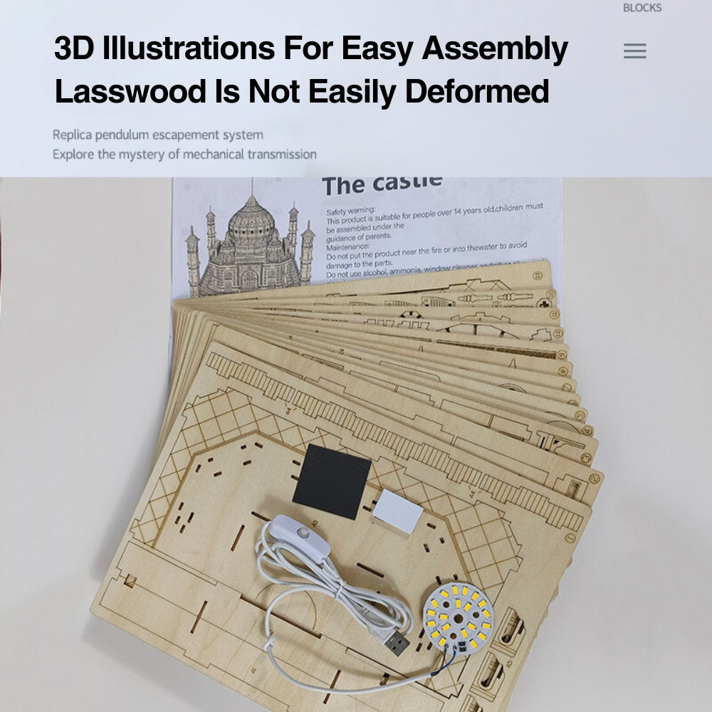 3D Wooden Puzzle Of Taj Mahal