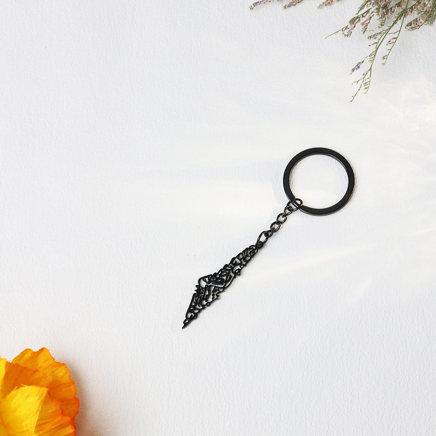 Arabic Calligraphy Palestine Keychain