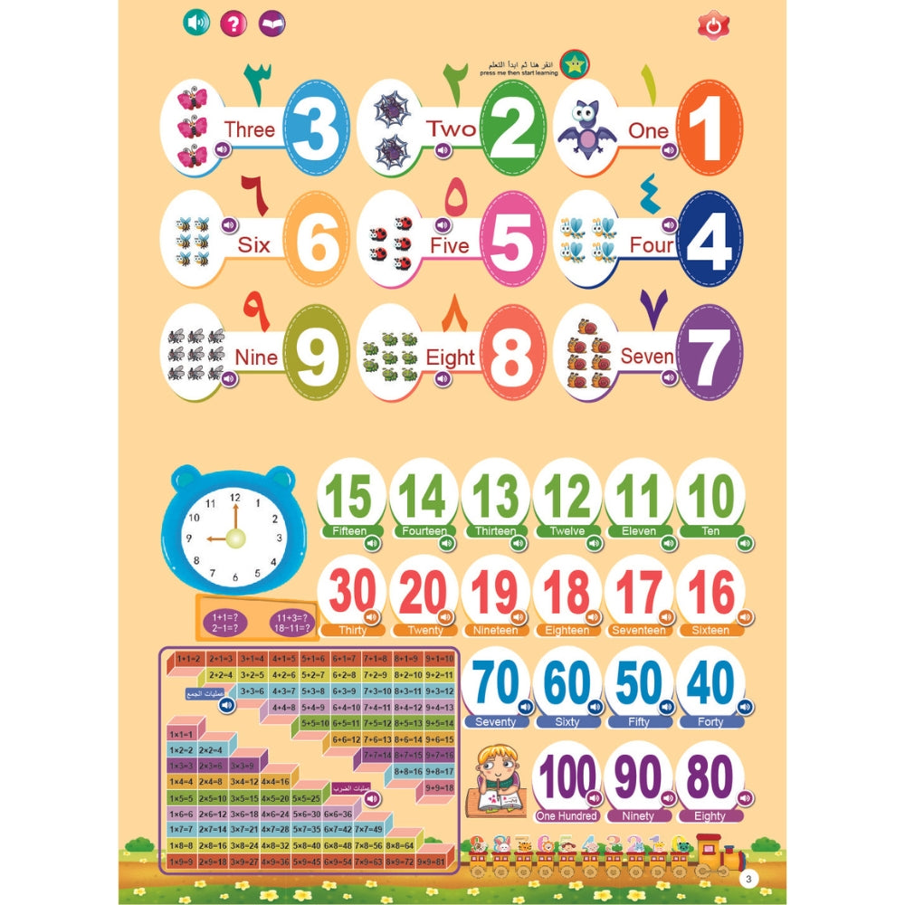 Arabic Learning Audio Hanging Book