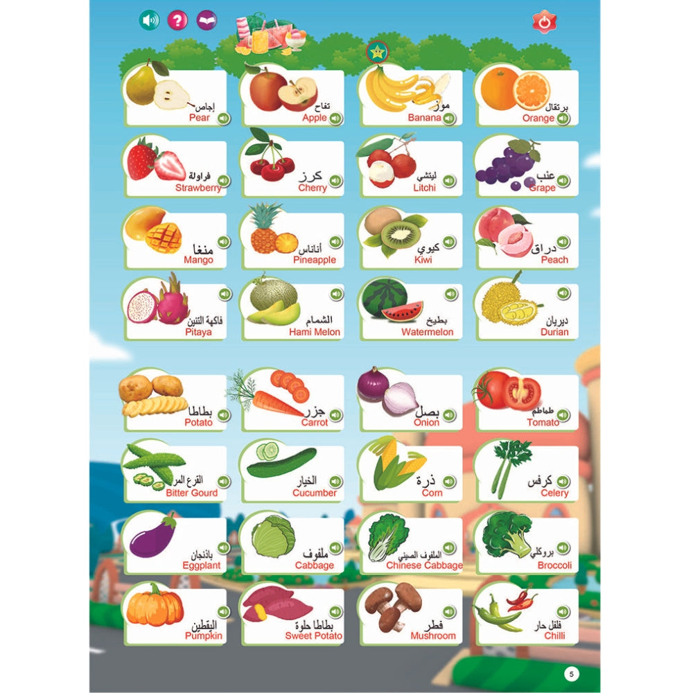 Arabic Learning Audio Hanging Book