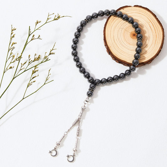 Black Hematite–Tasbih Islamic Prayer Beads