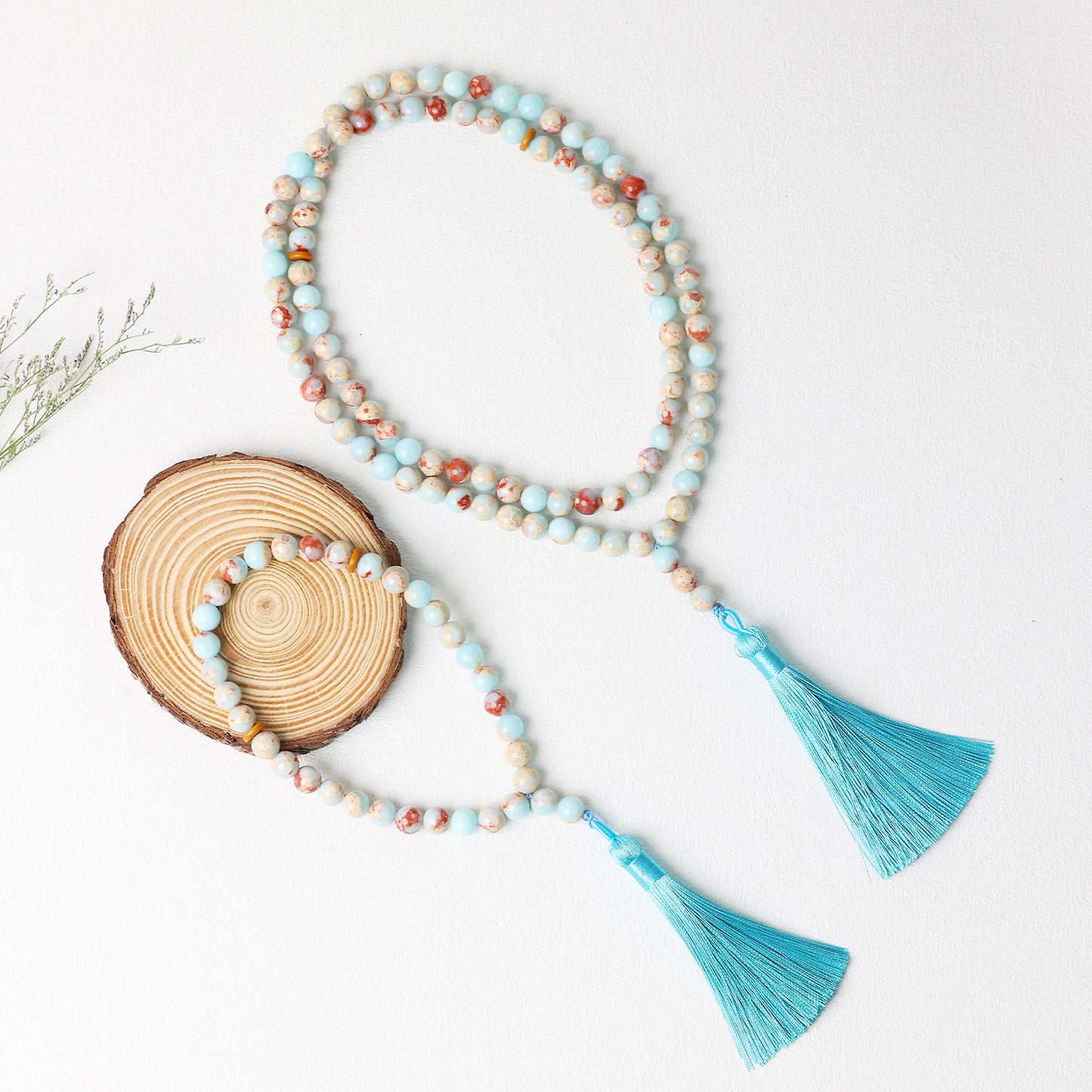 Blue Miscellaneous Stones–Tasbih Islamic Prayer Beads