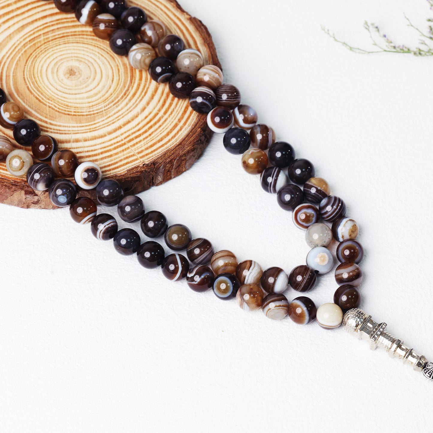 Botswana Agate 33 & 99 – Tasbih Islamic Prayer Beads