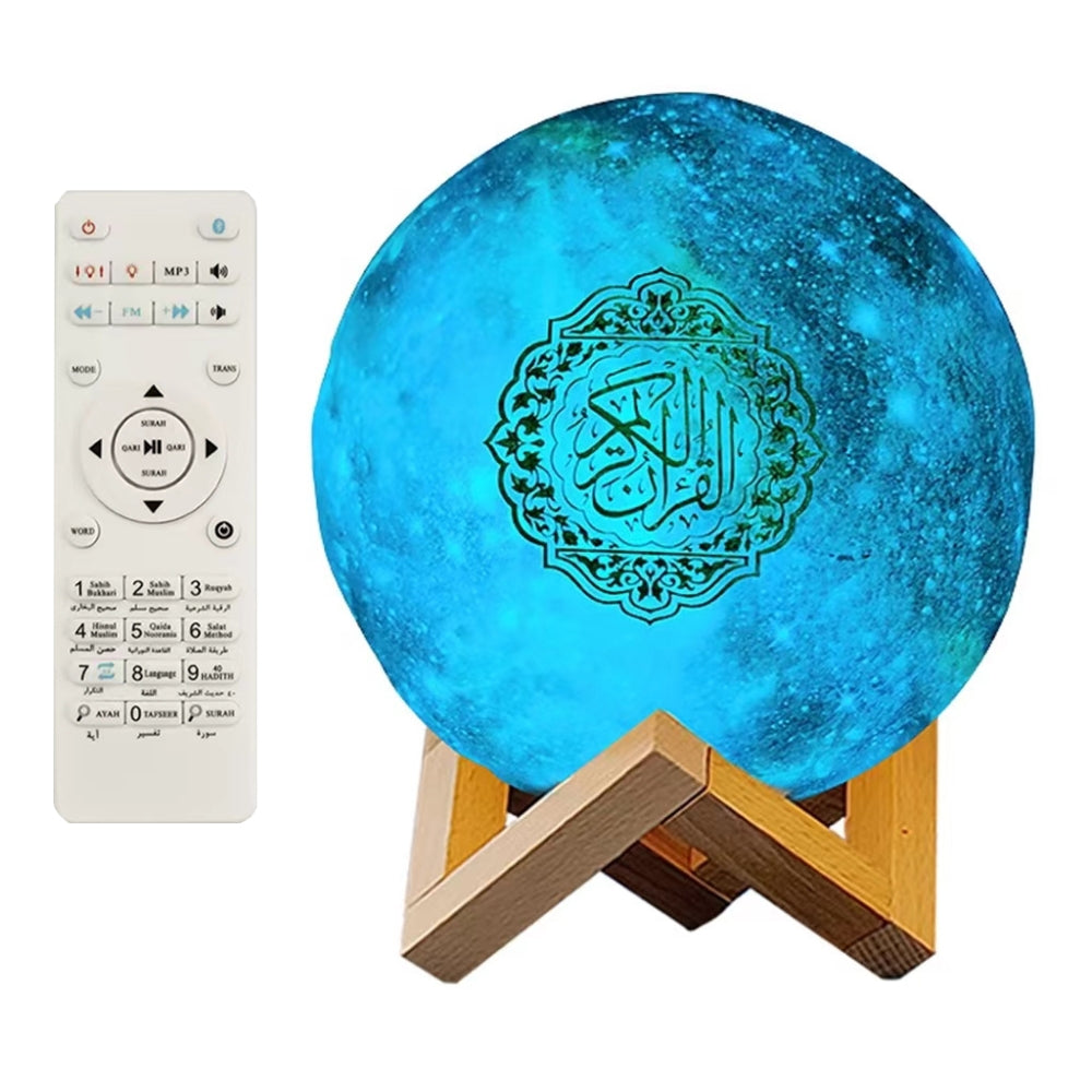 Color Moon Quran Speaker Lamp In 14 Languages
