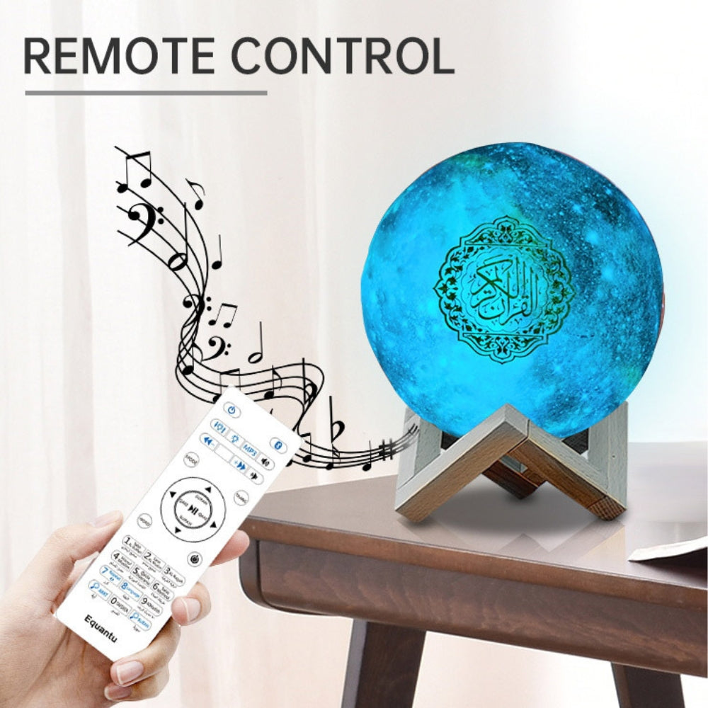 Color Moon Quran Speaker Lamp In 14 Languages