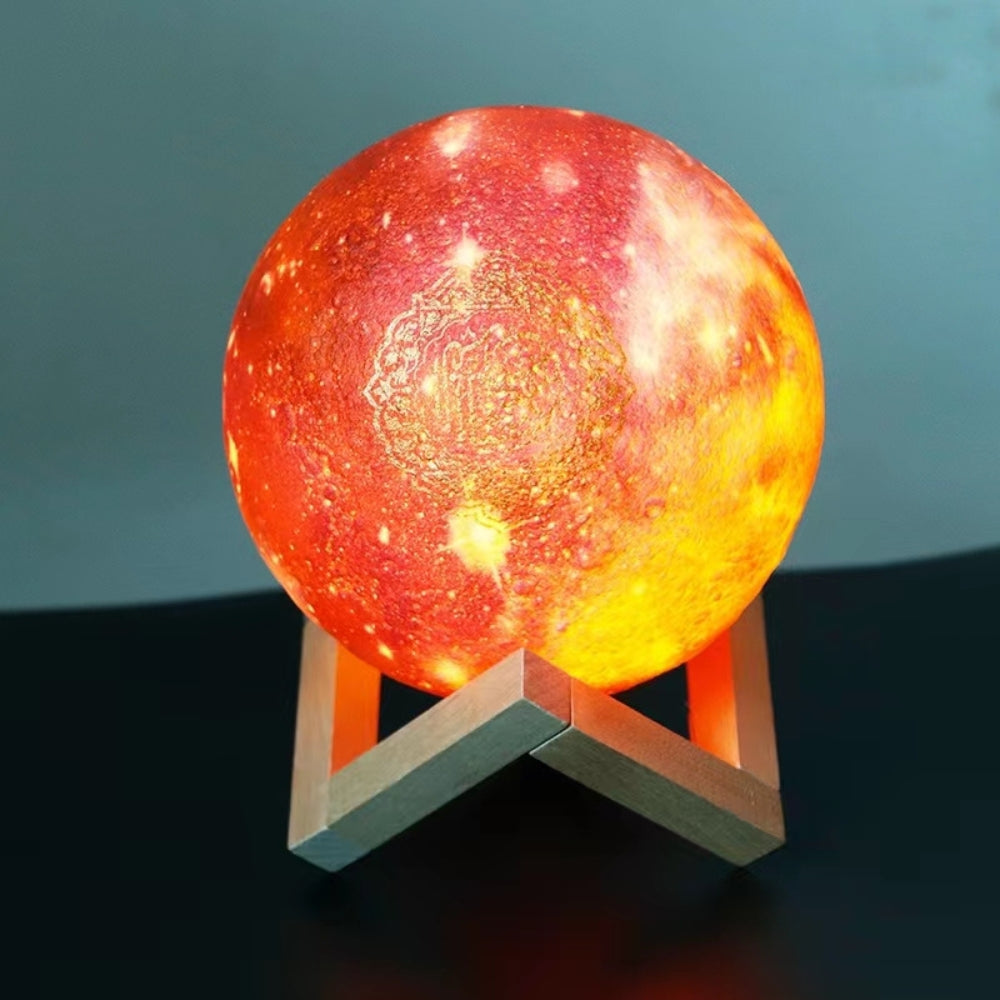 Color Moon Quran Speaker Lamp In 14 Languages