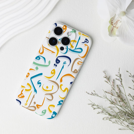 Colorful Arabic Letter Phone Case