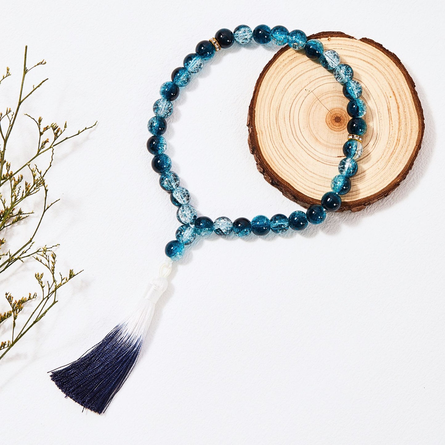 Crack Glass With Tassel–Tasbih Misbaha