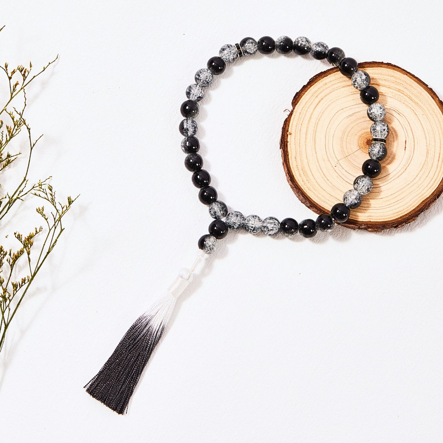 Crack Glass With Tassel–Tasbih Misbaha