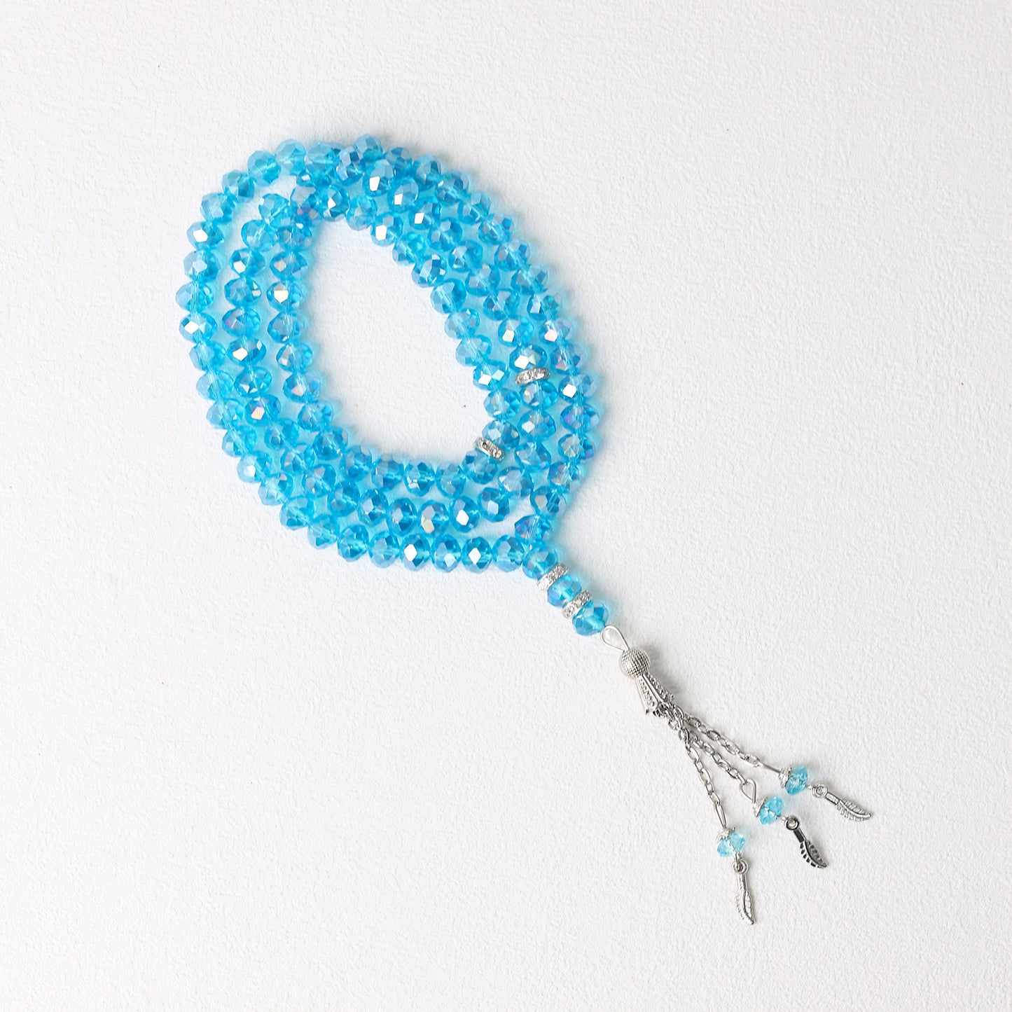 Crystal Glass 99 Beads–Tasbih Muslim Prayer Beads