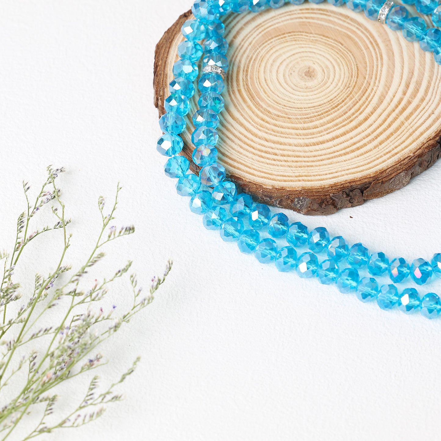 Crystal Glass 99 Beads–Tasbih Muslim Prayer Beads
