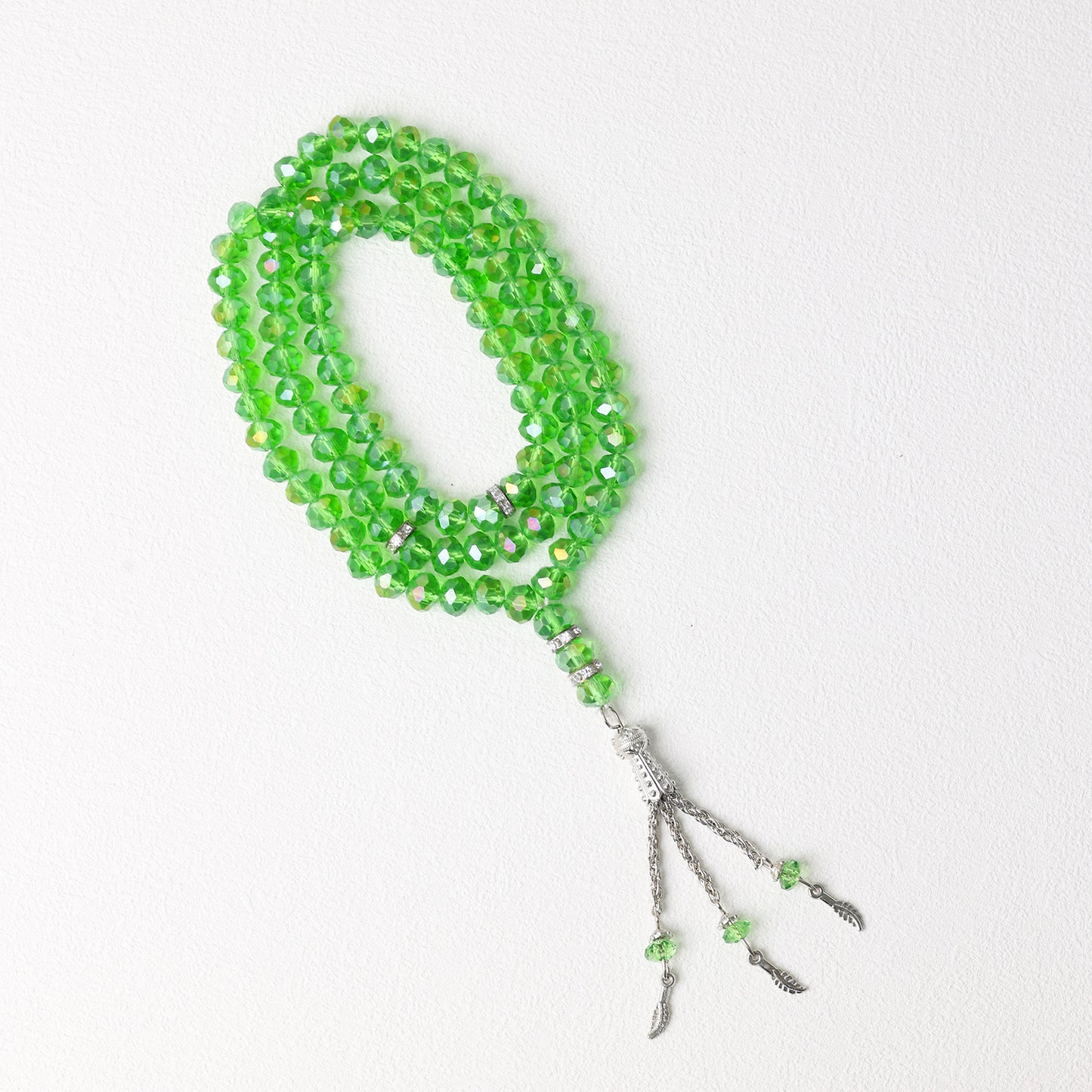 Crystal Glass 99 Beads–Tasbih Muslim Prayer Beads