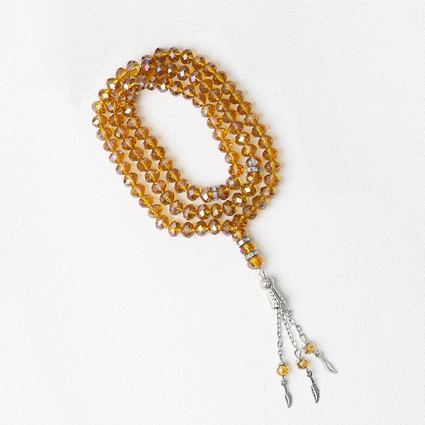 Crystal Glass 99 Beads–Tasbih Muslim Prayer Beads