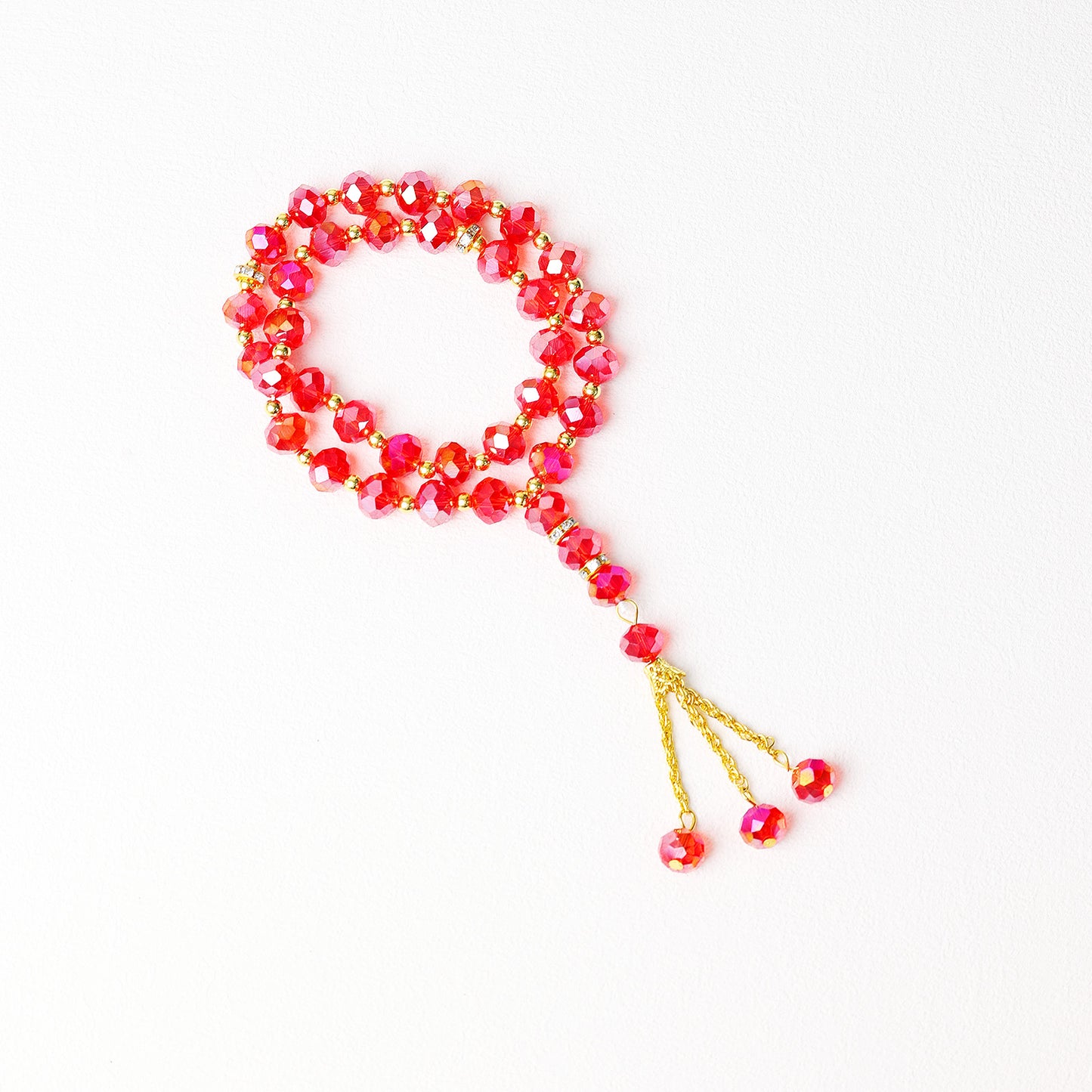 Crystal Glass 33 Beads-Tasbih Islamic Prayer Beads