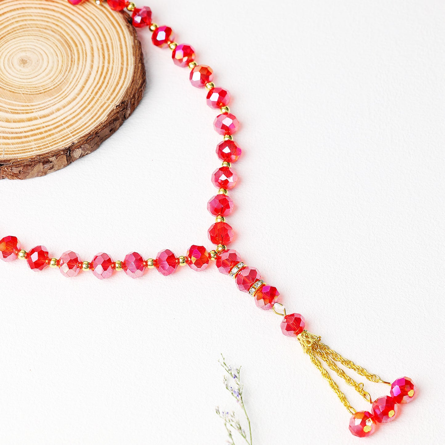 Crystal Glass 33 Beads-Tasbih Islamic Prayer Beads