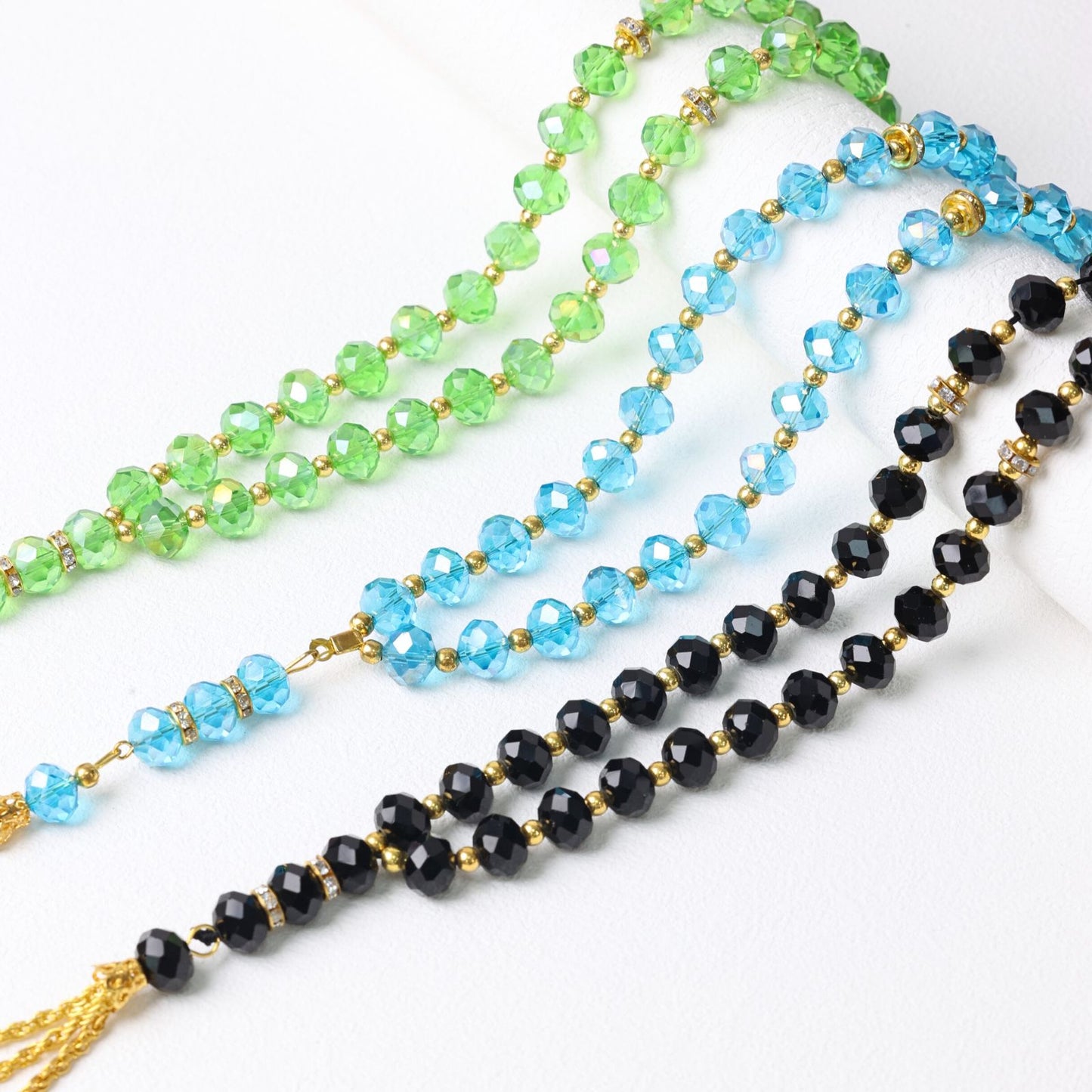 Crystal Glass 33 Beads-Tasbih Islamic Prayer Beads