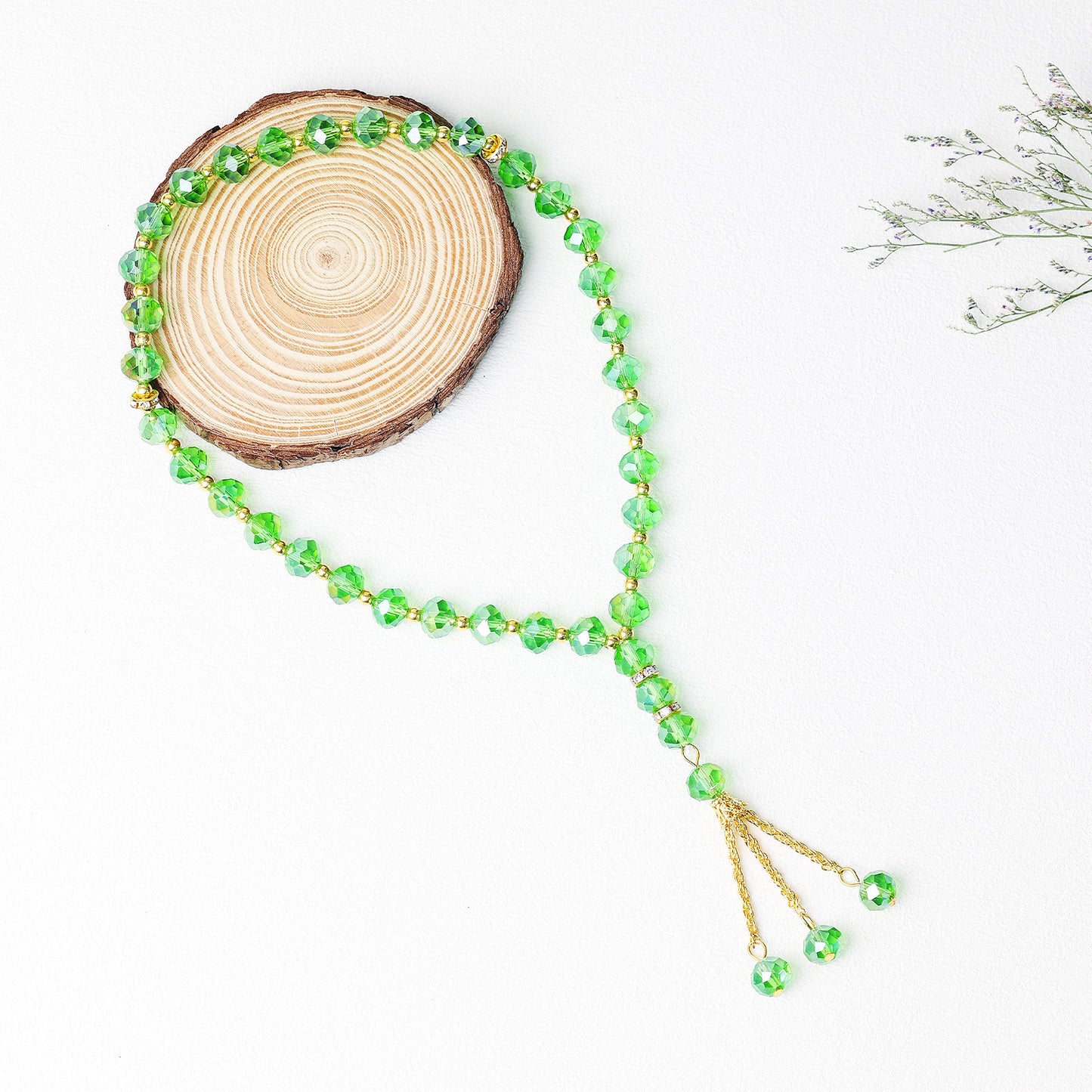 Crystal Glass 33 Beads-Tasbih Islamic Prayer Beads