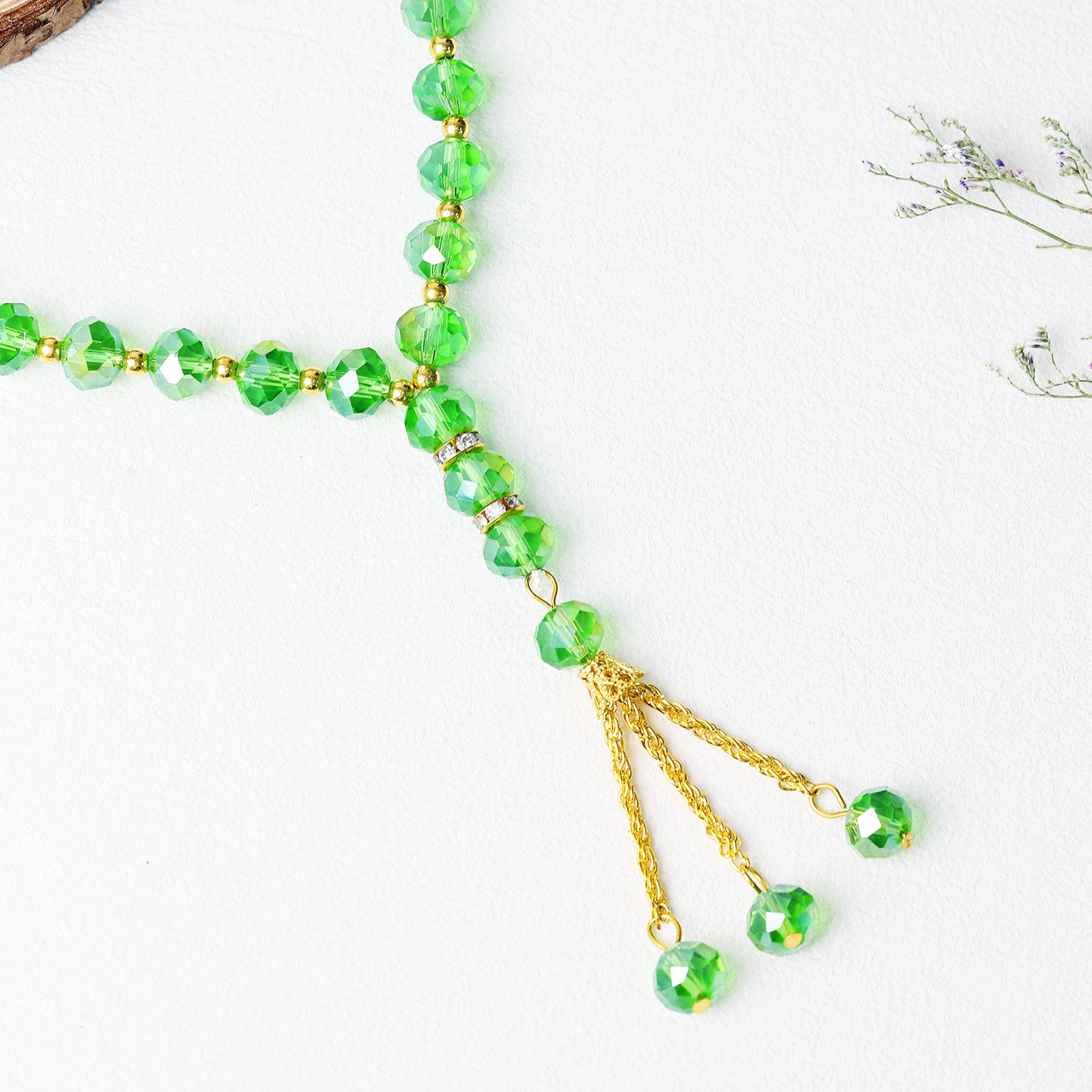 Crystal Glass 33 Beads-Tasbih Islamic Prayer Beads