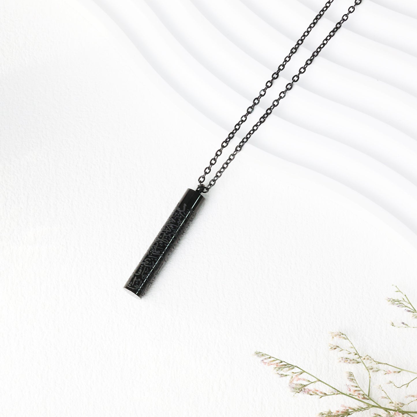 Cylindrical Arabic Necklace