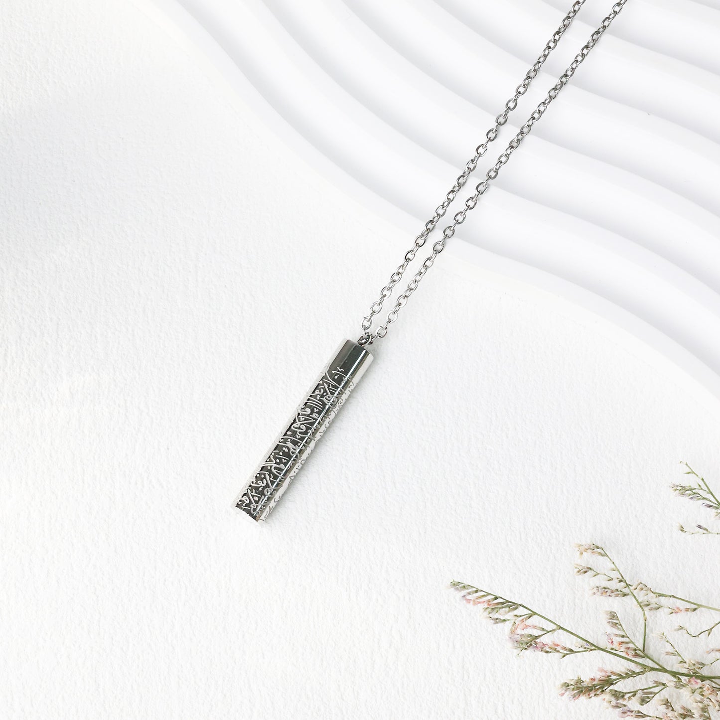 Cylindrical Arabic Necklace