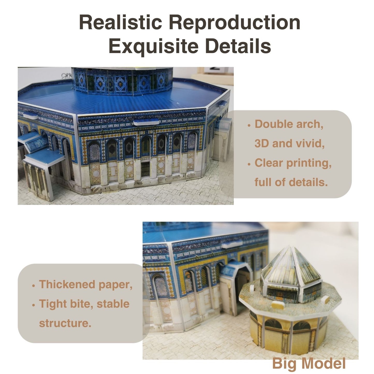 3D Paper Puzzle Of Dome Of The Rock