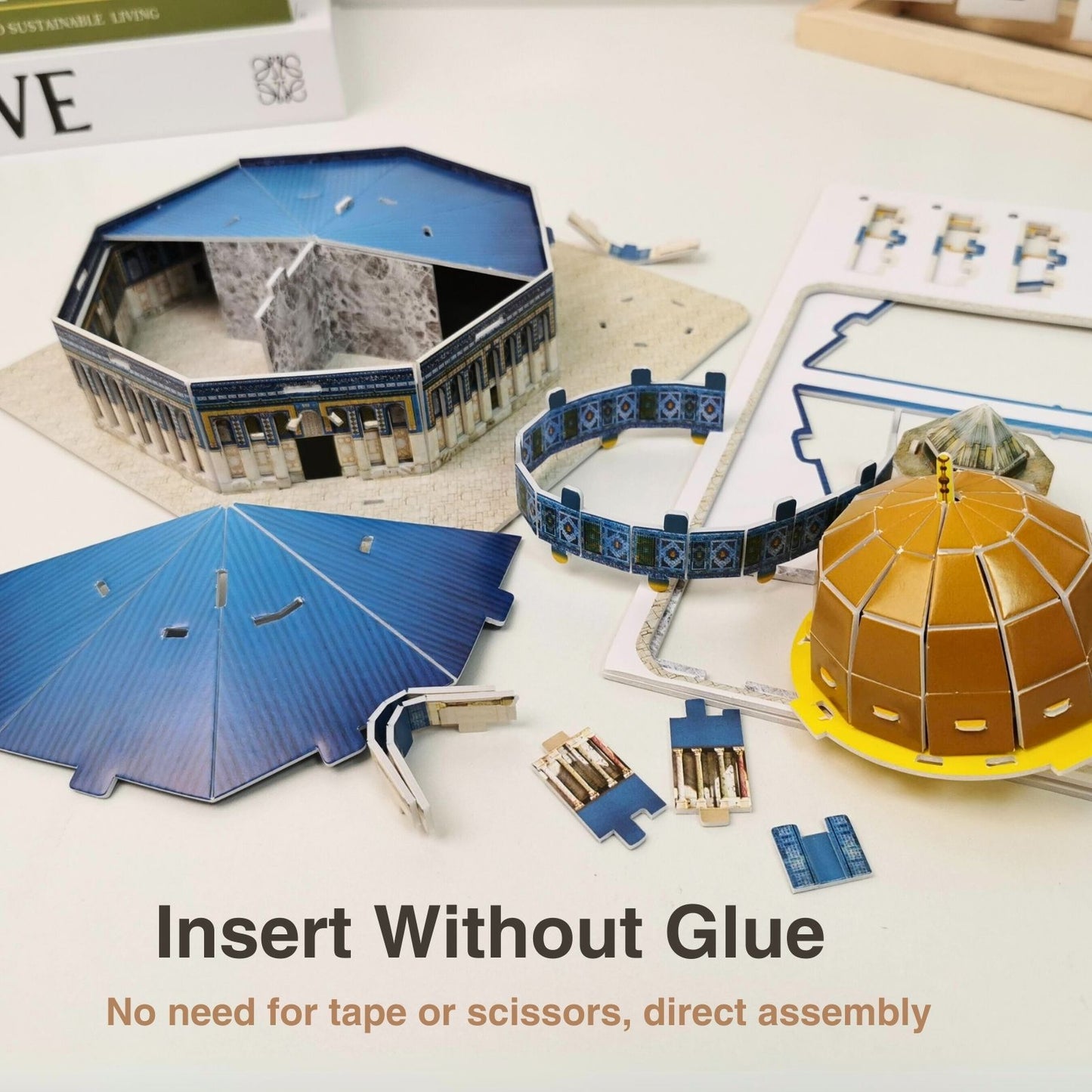3D Paper Puzzle Of Dome Of The Rock