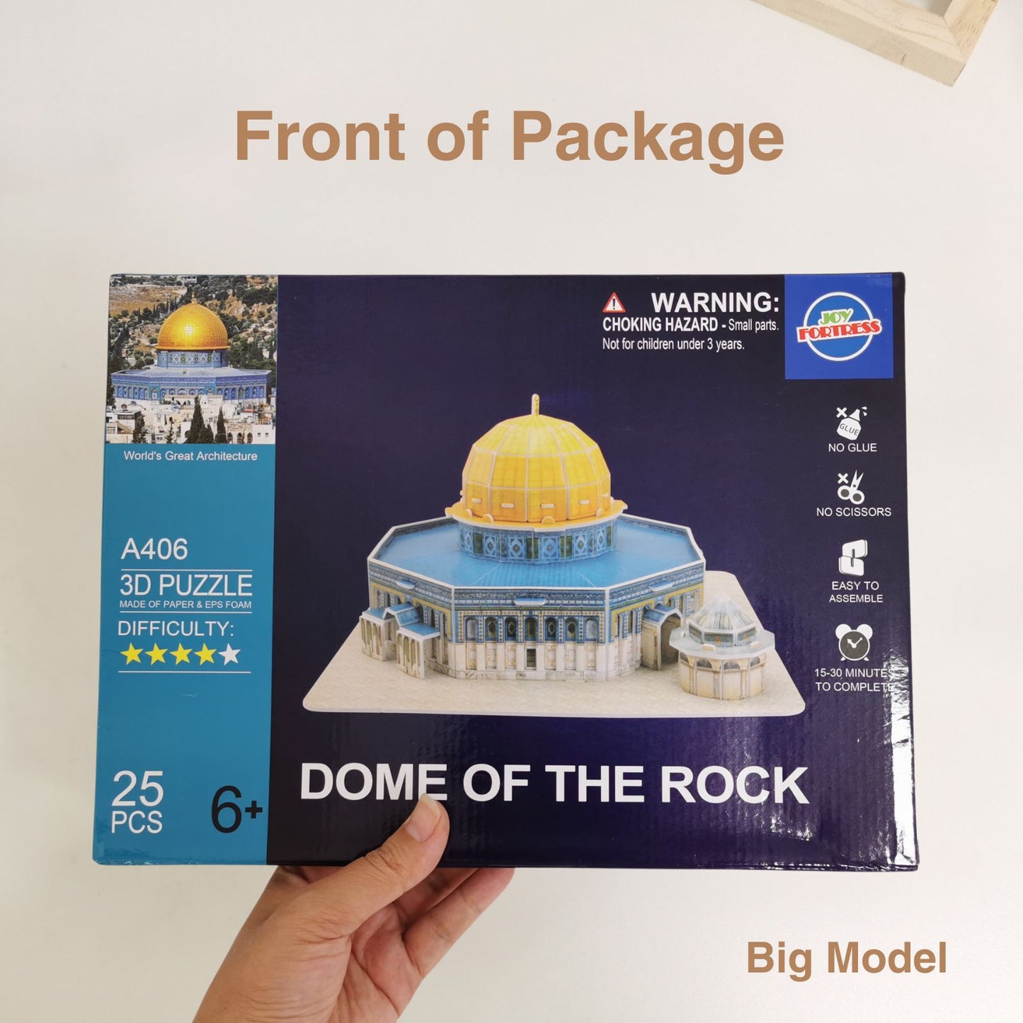 3D Paper Puzzle Of Dome Of The Rock