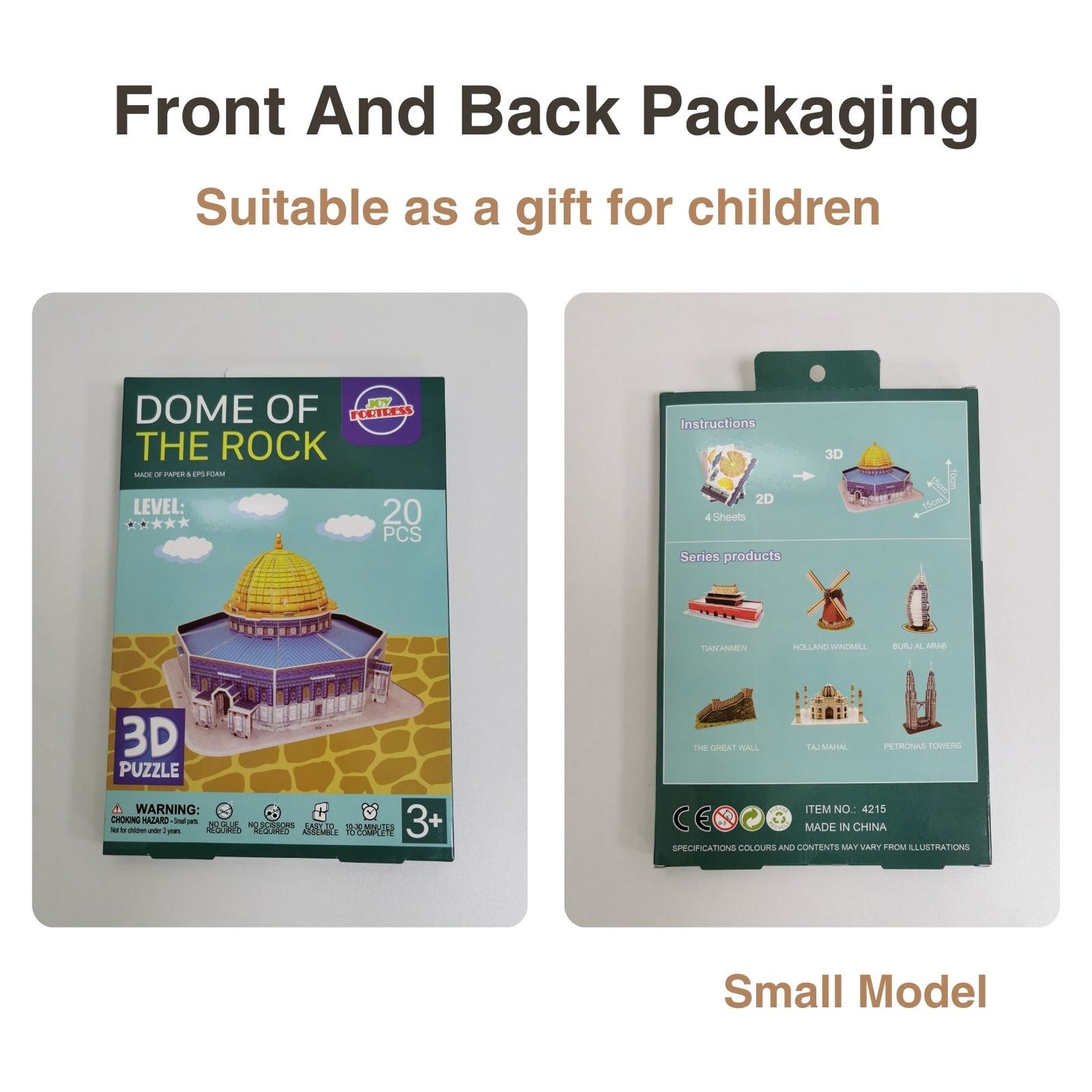 3D Paper Puzzle Of Dome Of The Rock
