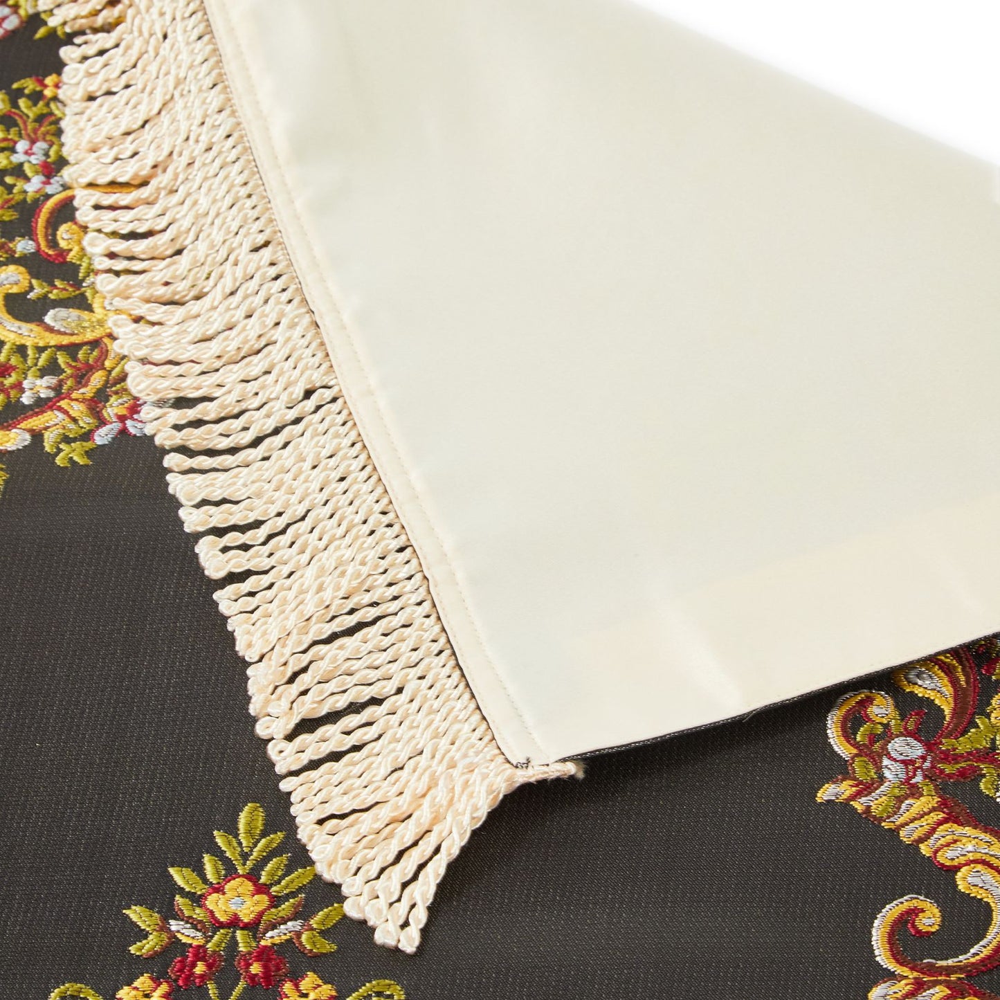 Detailed Floral Embroidered Prayer Rug Islam