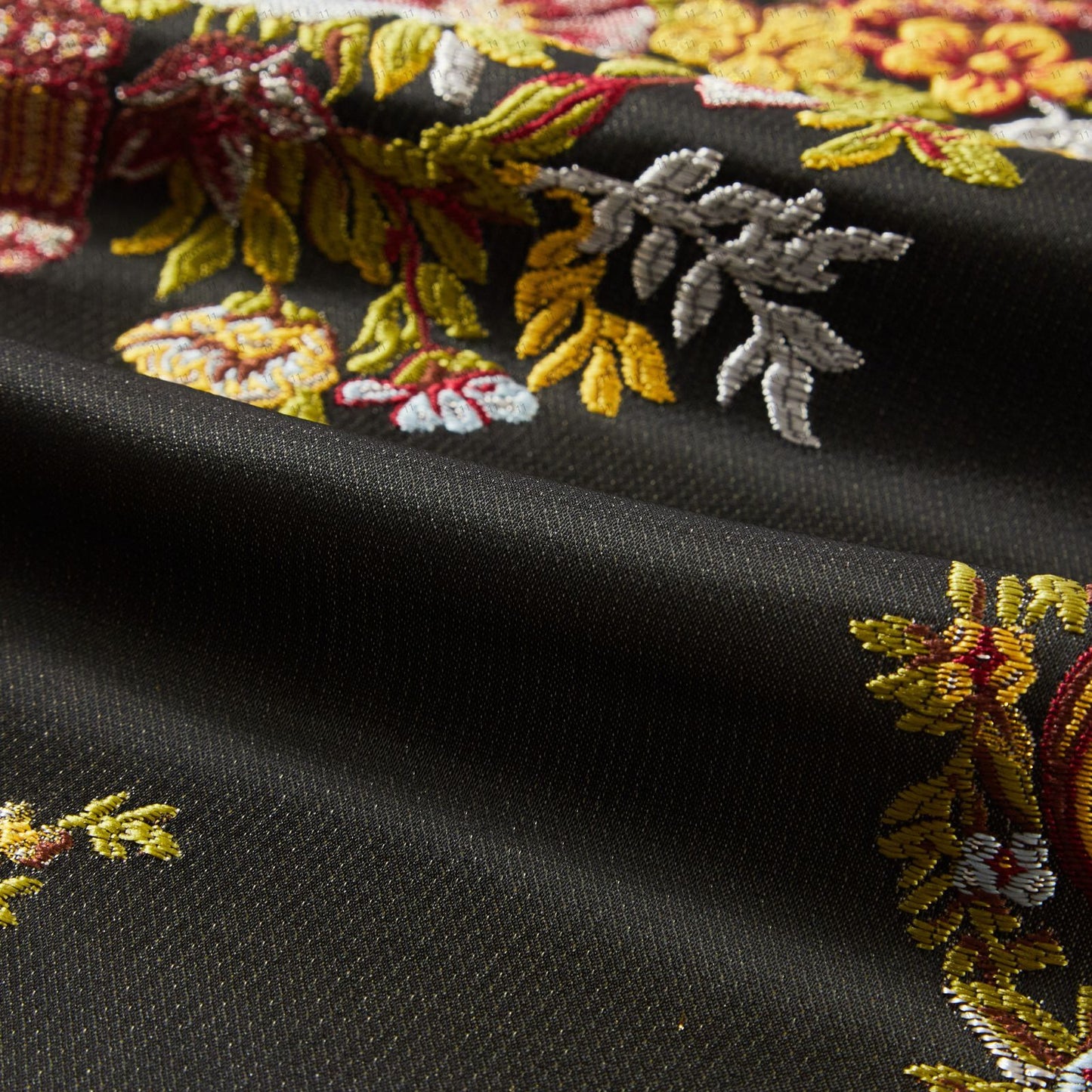 Detailed Floral Embroidered Prayer Rug Islam