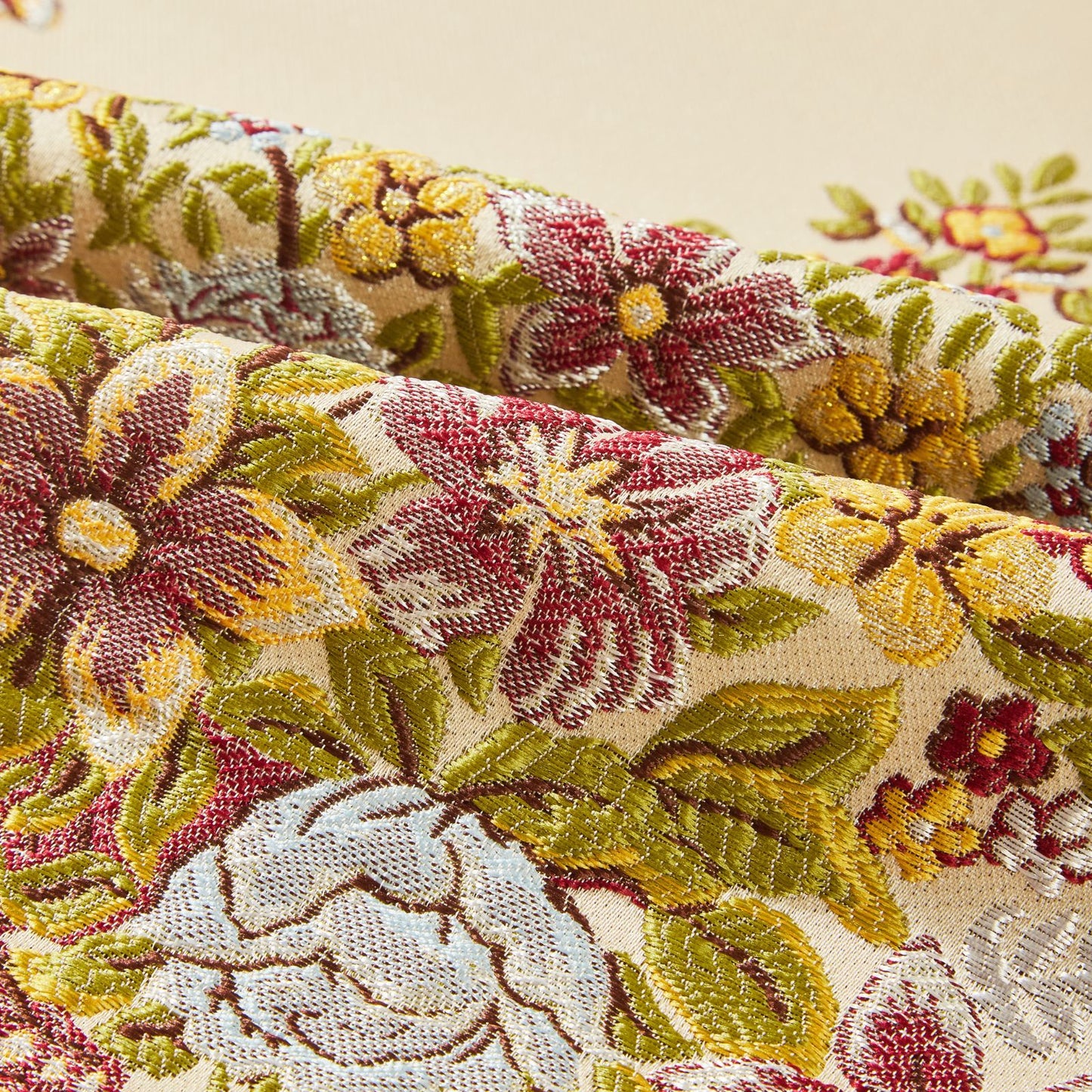 Detailed Floral Embroidered Prayer Rug Islam