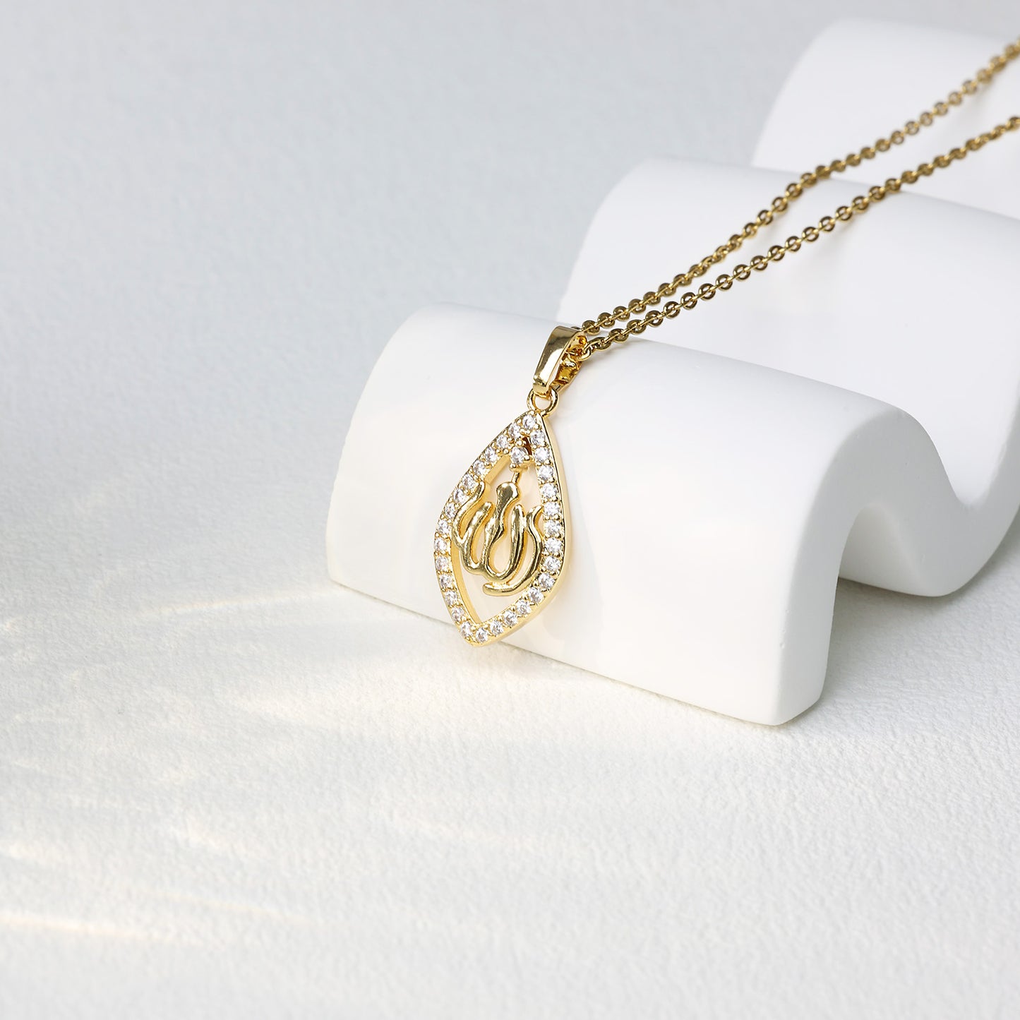 Islamic Diamond-Shaped Necklace