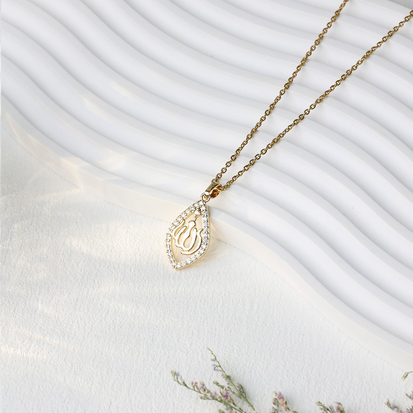 Islamic Diamond-Shaped Necklace