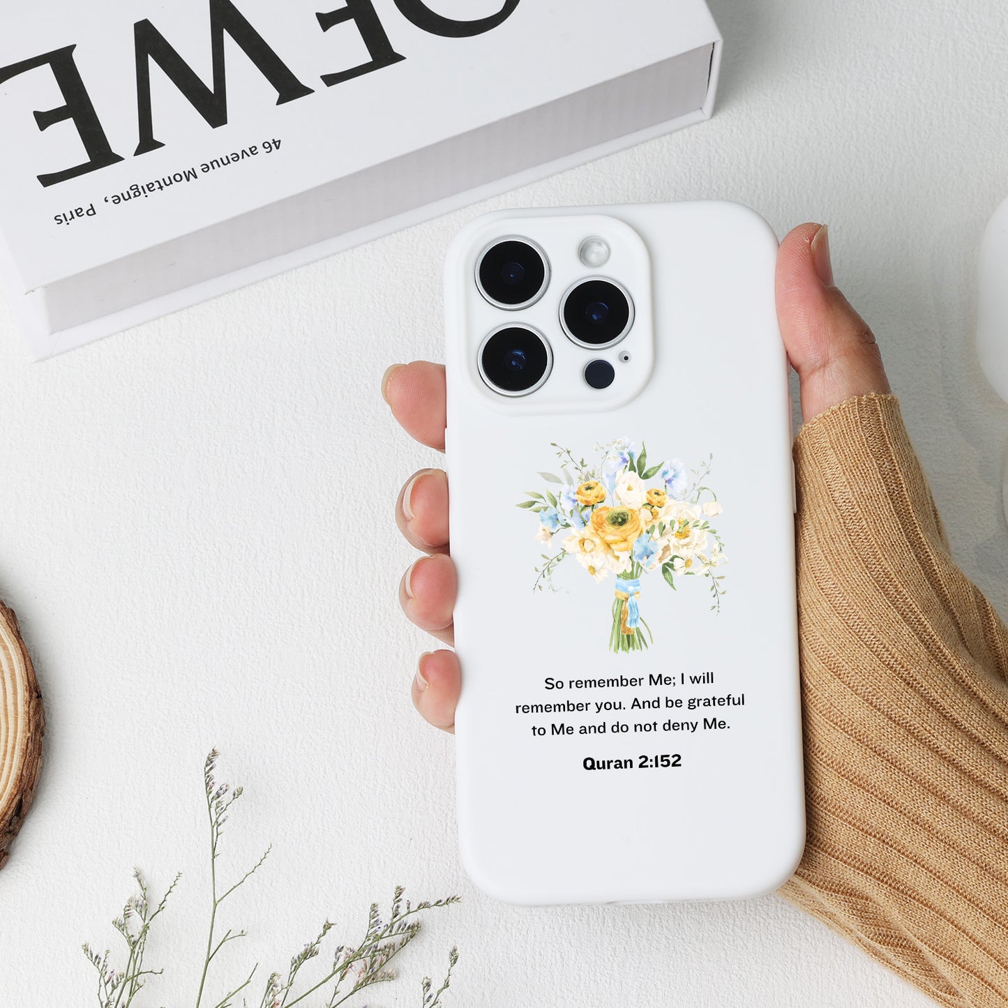 Flower Quran Quote Phone Case