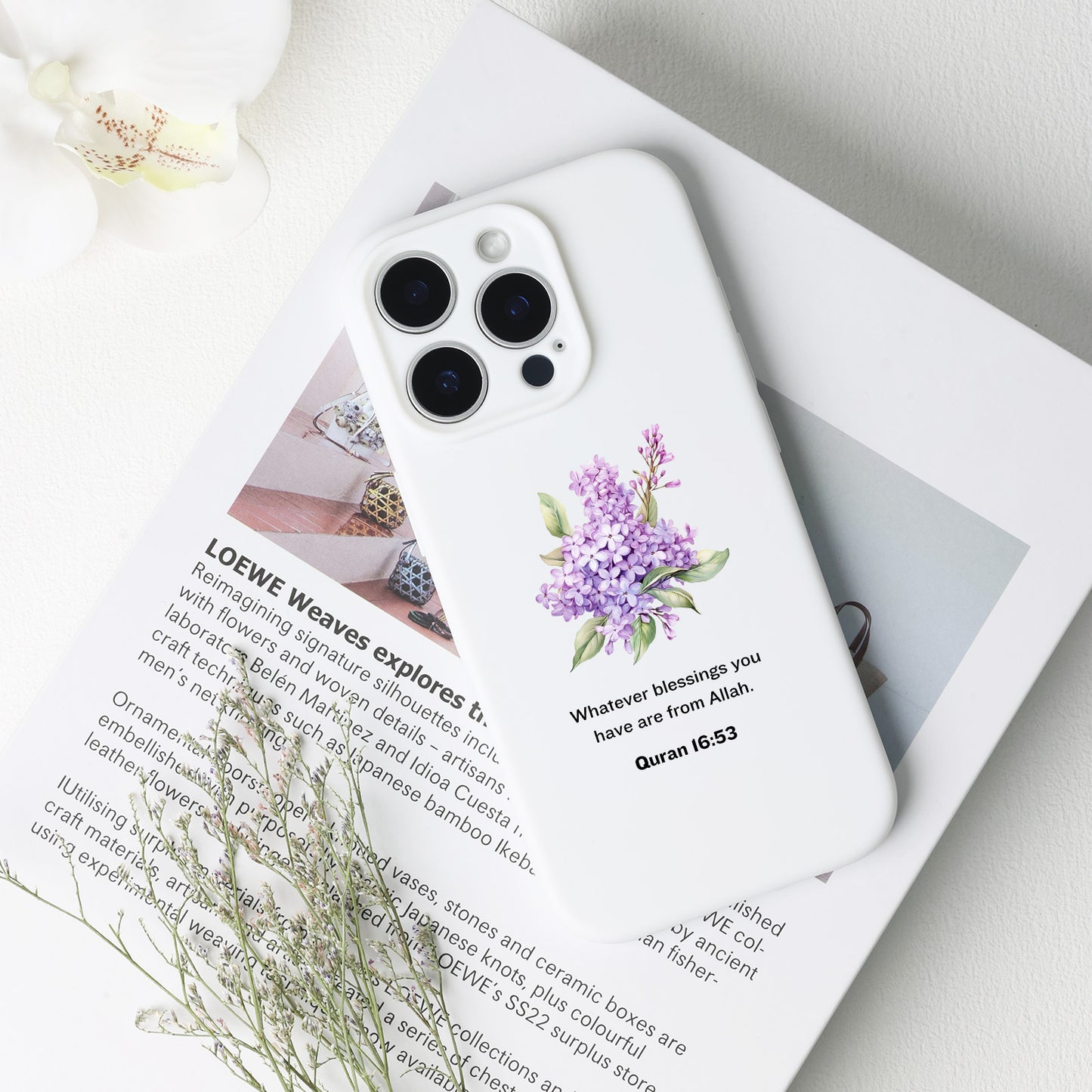 Flower Quran Quote Phone Case