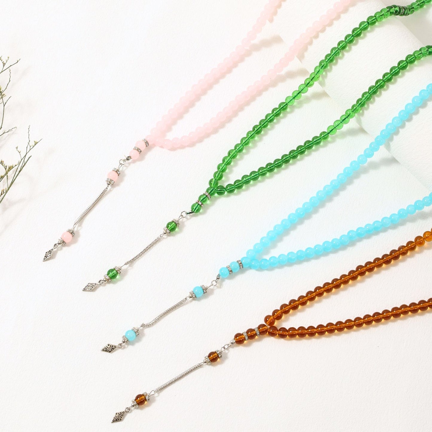 Classic Glass 99–Tasbih Muslim Prayer Beads