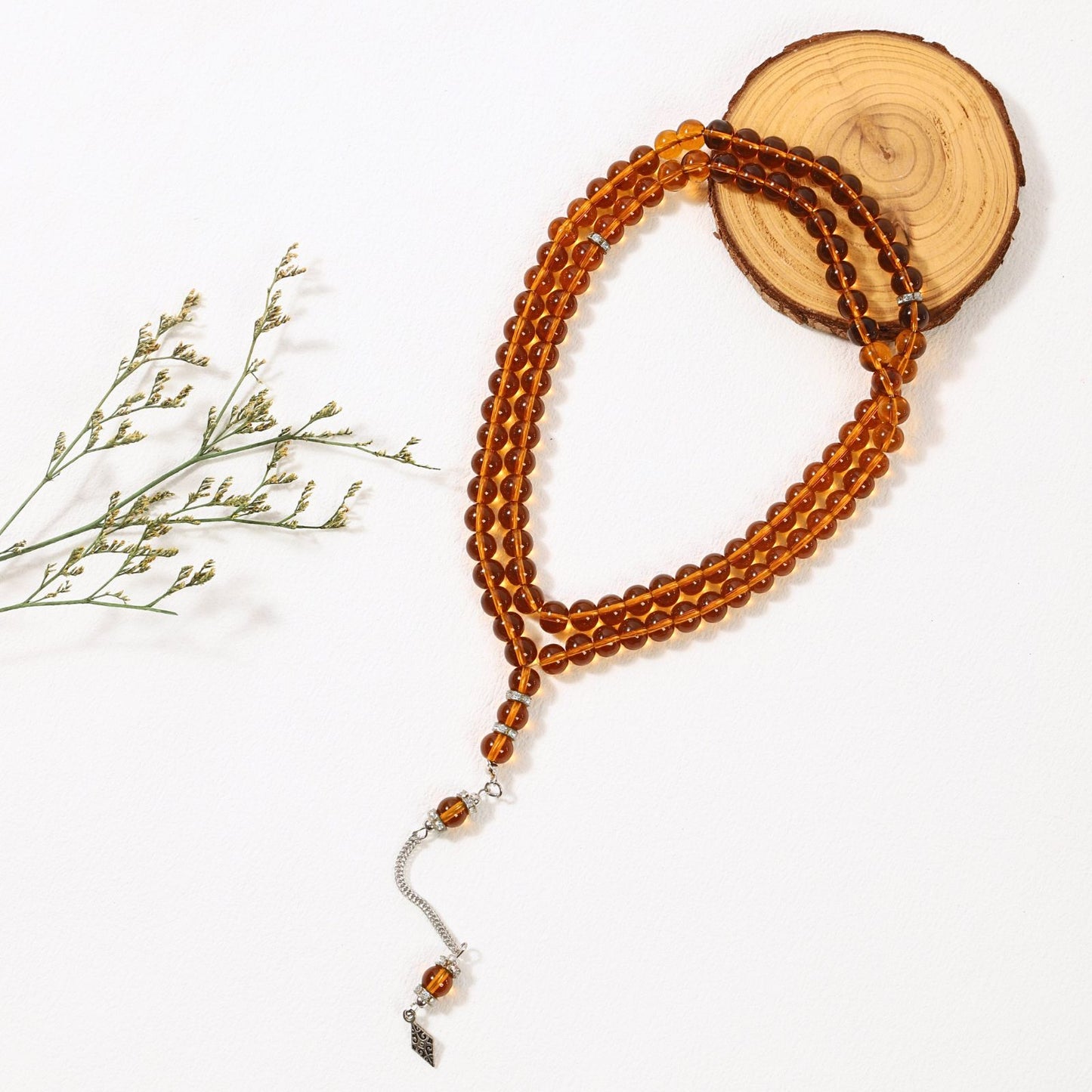 Classic Glass 99–Tasbih Muslim Prayer Beads