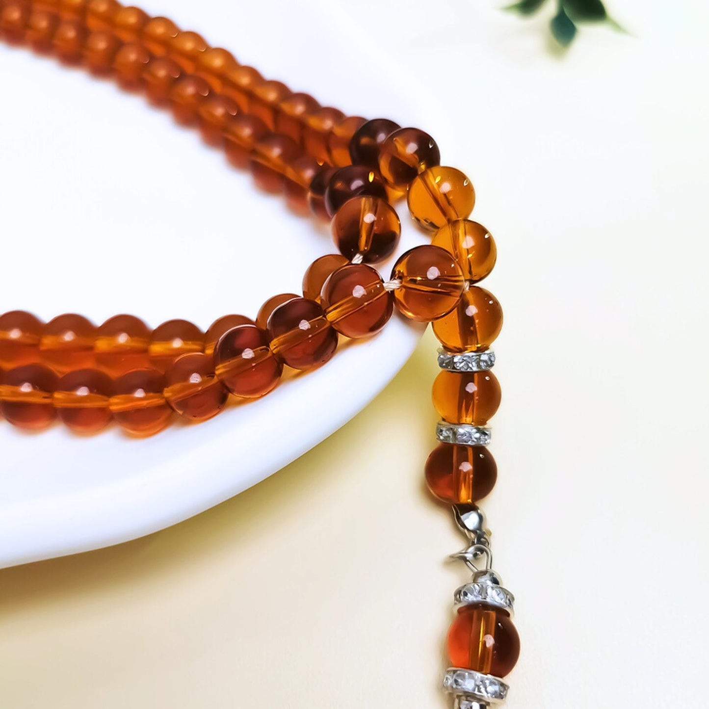 Classic Glass 99–Tasbih Muslim Prayer Beads