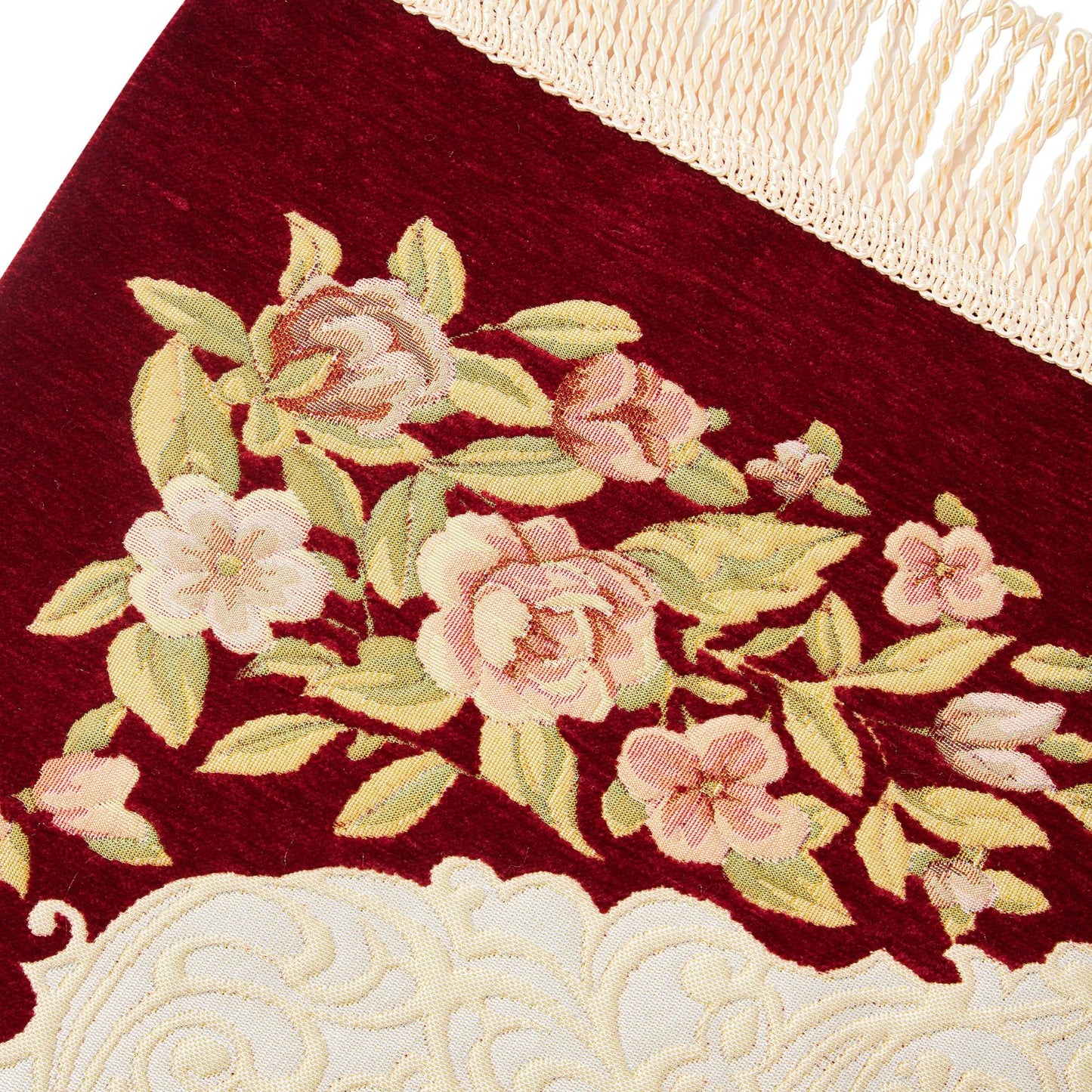 Gorgeous & Thicker Embroidered Prayer Rug