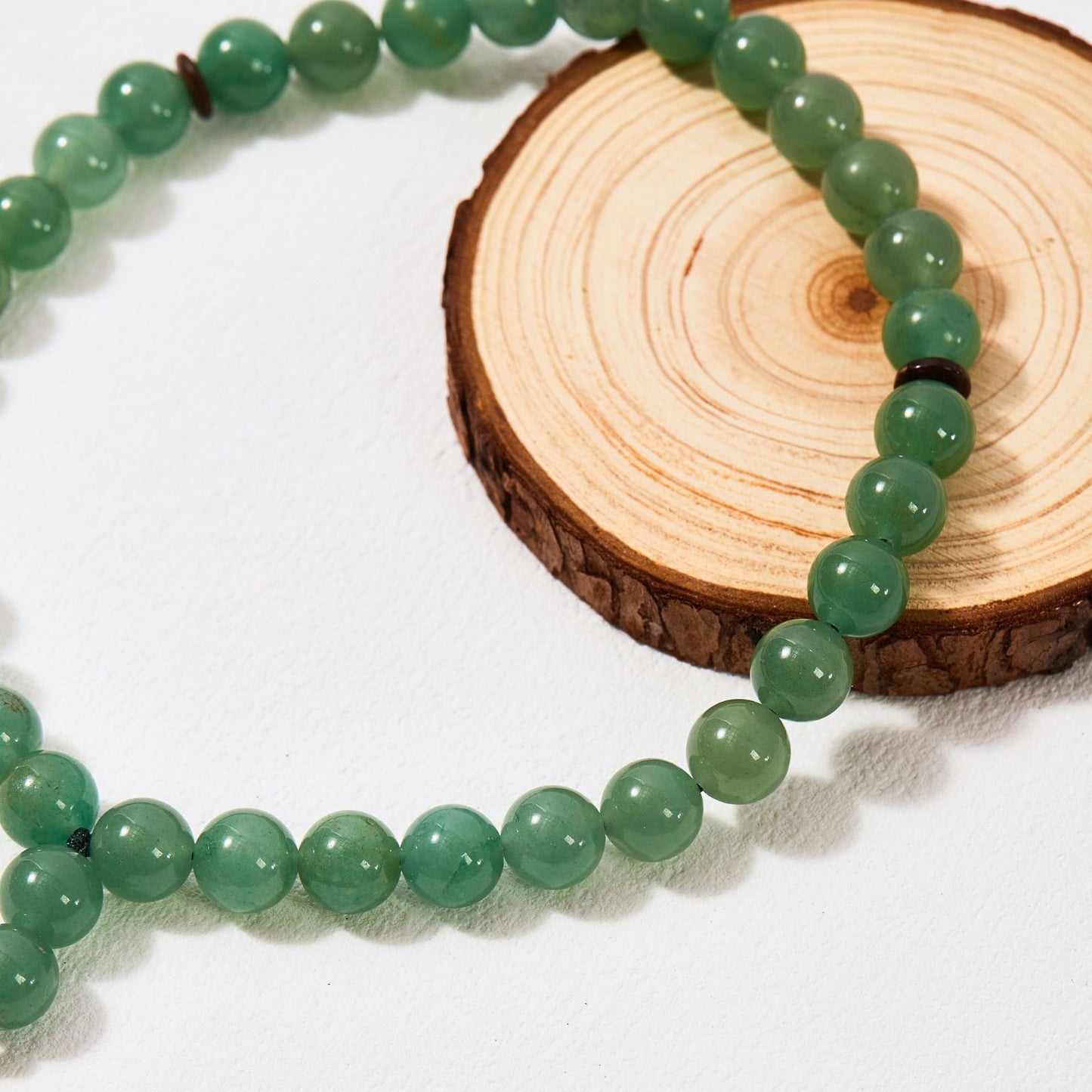 Natural Green Aventurine–Tasbih Muslim Prayer Beads