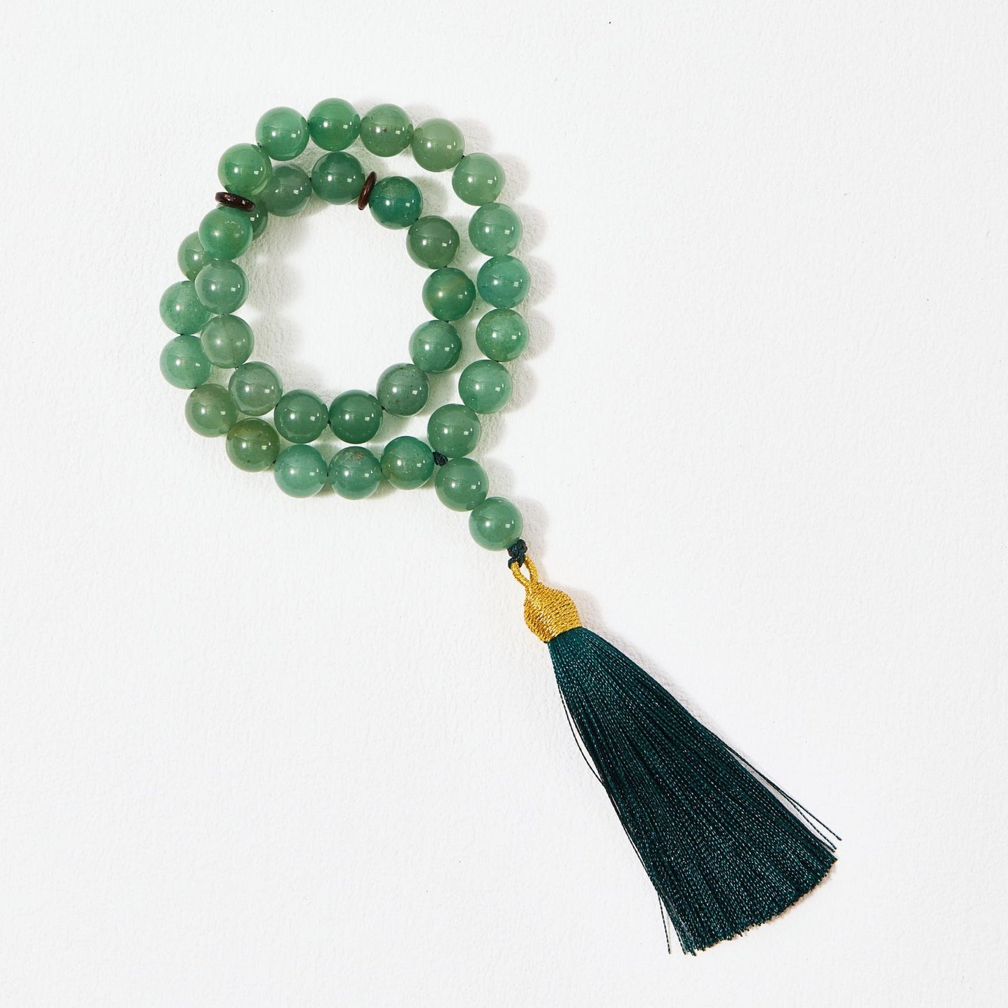 Natural Green Aventurine–Tasbih Muslim Prayer Beads