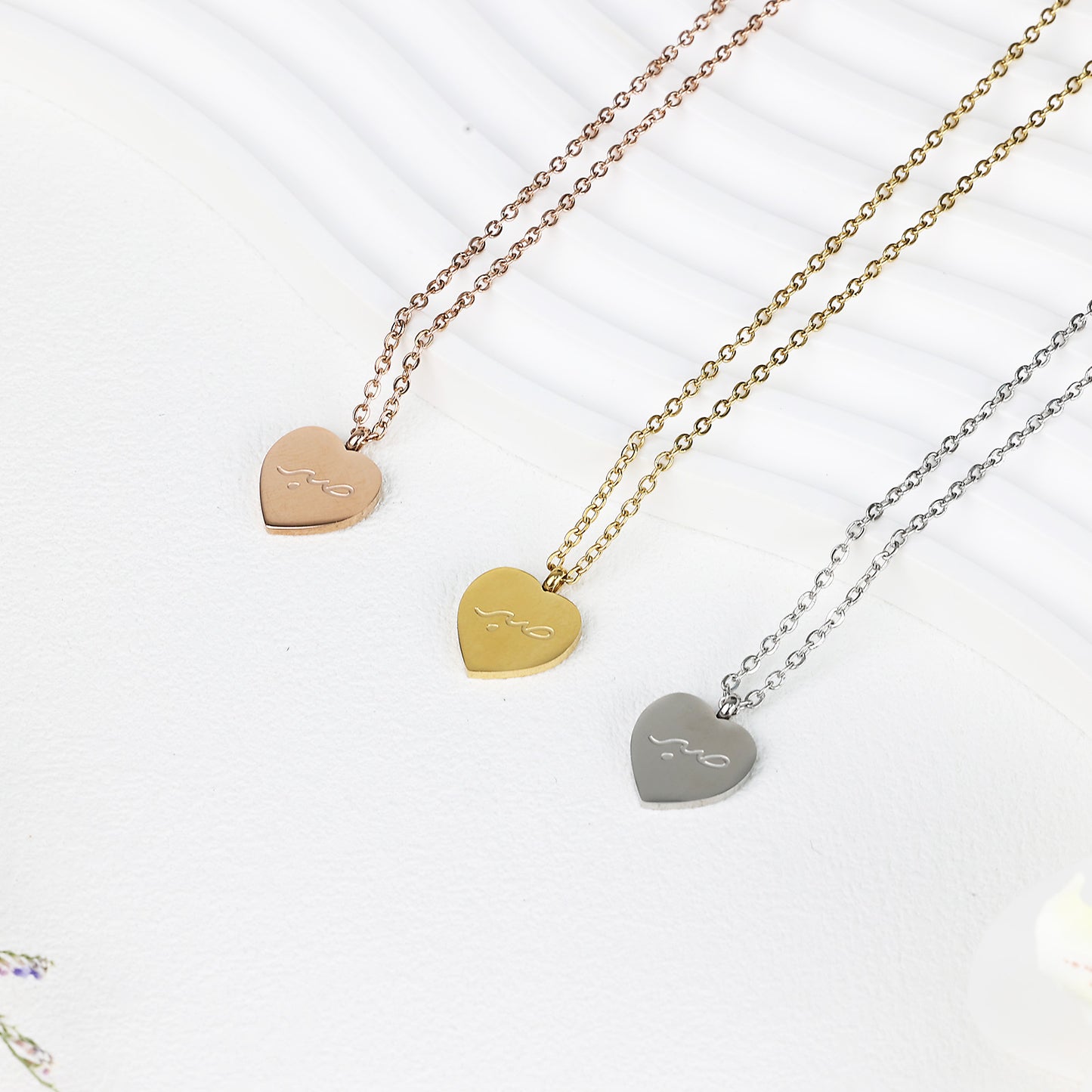Heart-Shaped Patience Necklace
